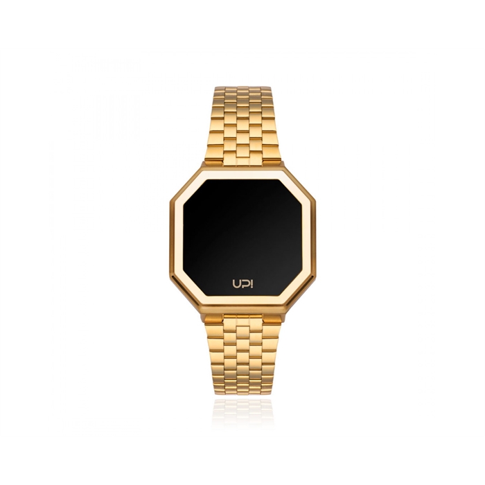 Upwatch İsim Yazılabilir Edge Mini 33mm Shiny Gold And Gold Kadın Kol Saati