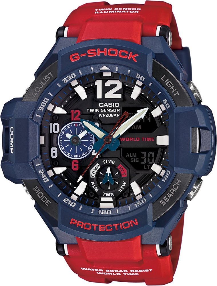 Casio GA-1100-2ADR G-Shock Erkek Kol Saati