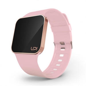 Upwatch İsim Yazılabilir Upgrade Matte Roz Gold And Baby Pink Strap Kadın Kol Saati