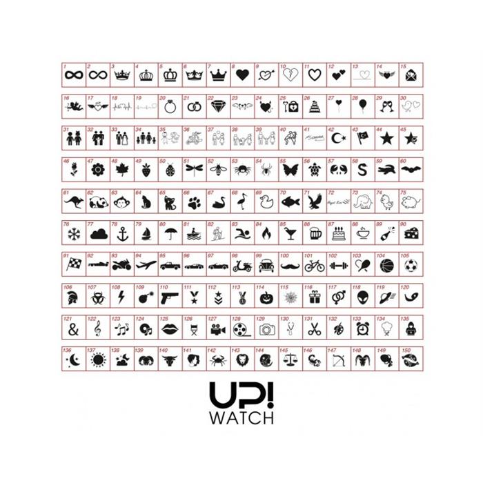 Upwatch İsim Yazılabilir Vertice Black Unisex Kol Saati