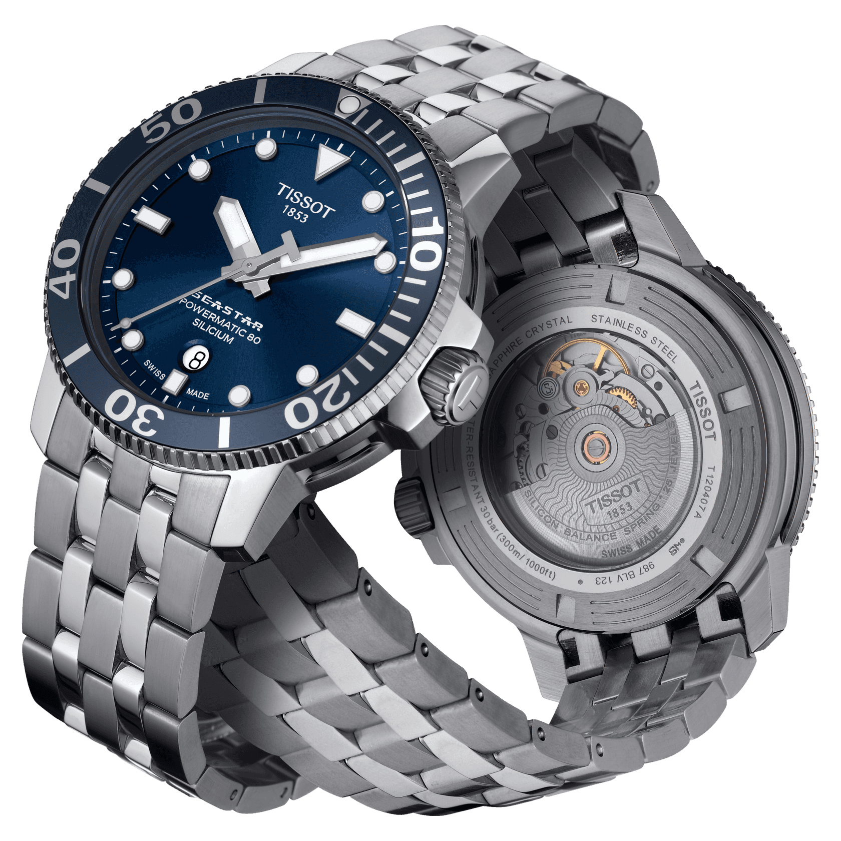 Tissot SEASTAR 1000 POWERMATIC 80 SILISYUM T120.407.11.041.01 Erkek Kol Saati