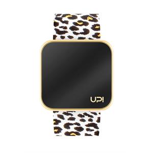 Upwatch Touch Matte Gold Leopard Kadın Kol Saati