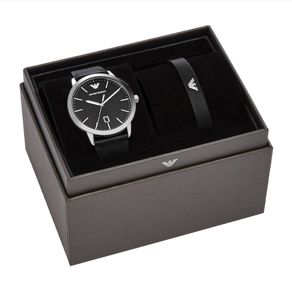 Emporio Armani AR80064SET Erkek Kol Saati ve Bileklik Seti