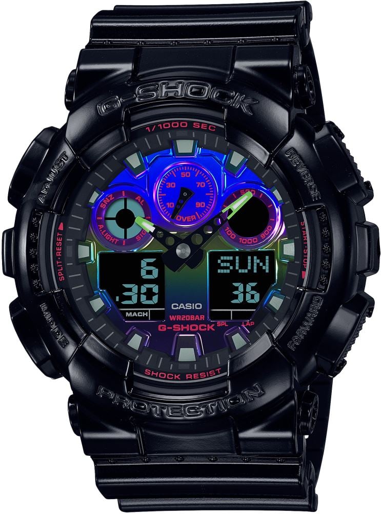 Casio G-Shock GA-100RGB-1ADR Erkek Kol Saati