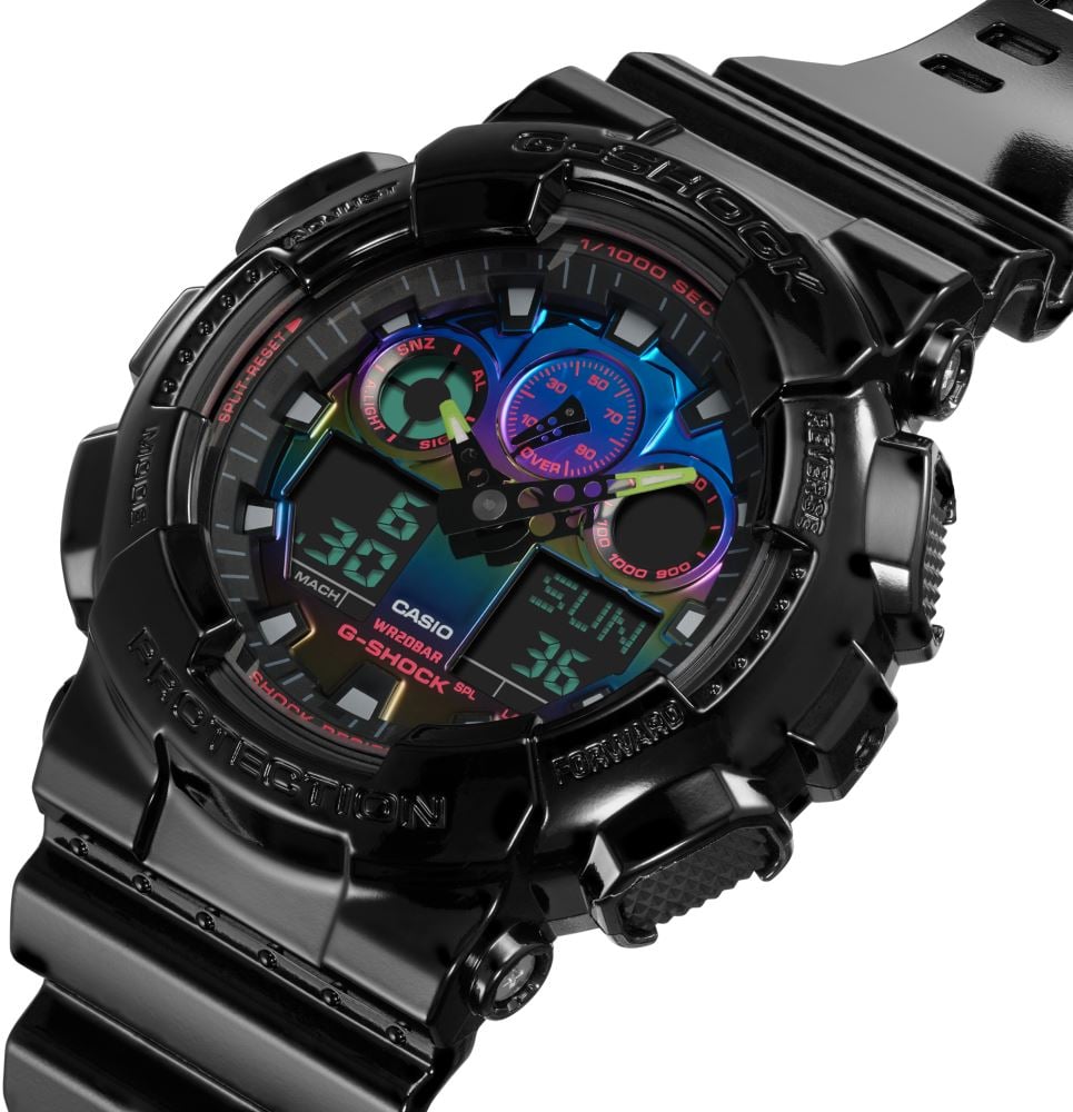 Casio G-Shock GA-100RGB-1ADR Erkek Kol Saati