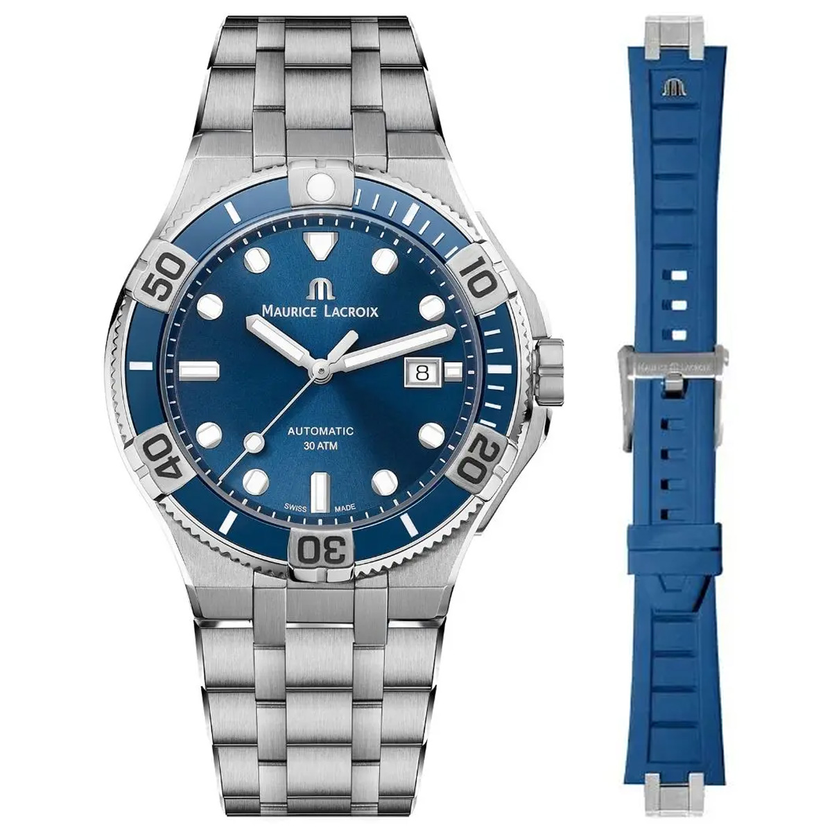 Maurice Lacroix AIKON Automatic ML-AI6058SS002430-2 Erkek Kol Saati ve Yedek Kordon