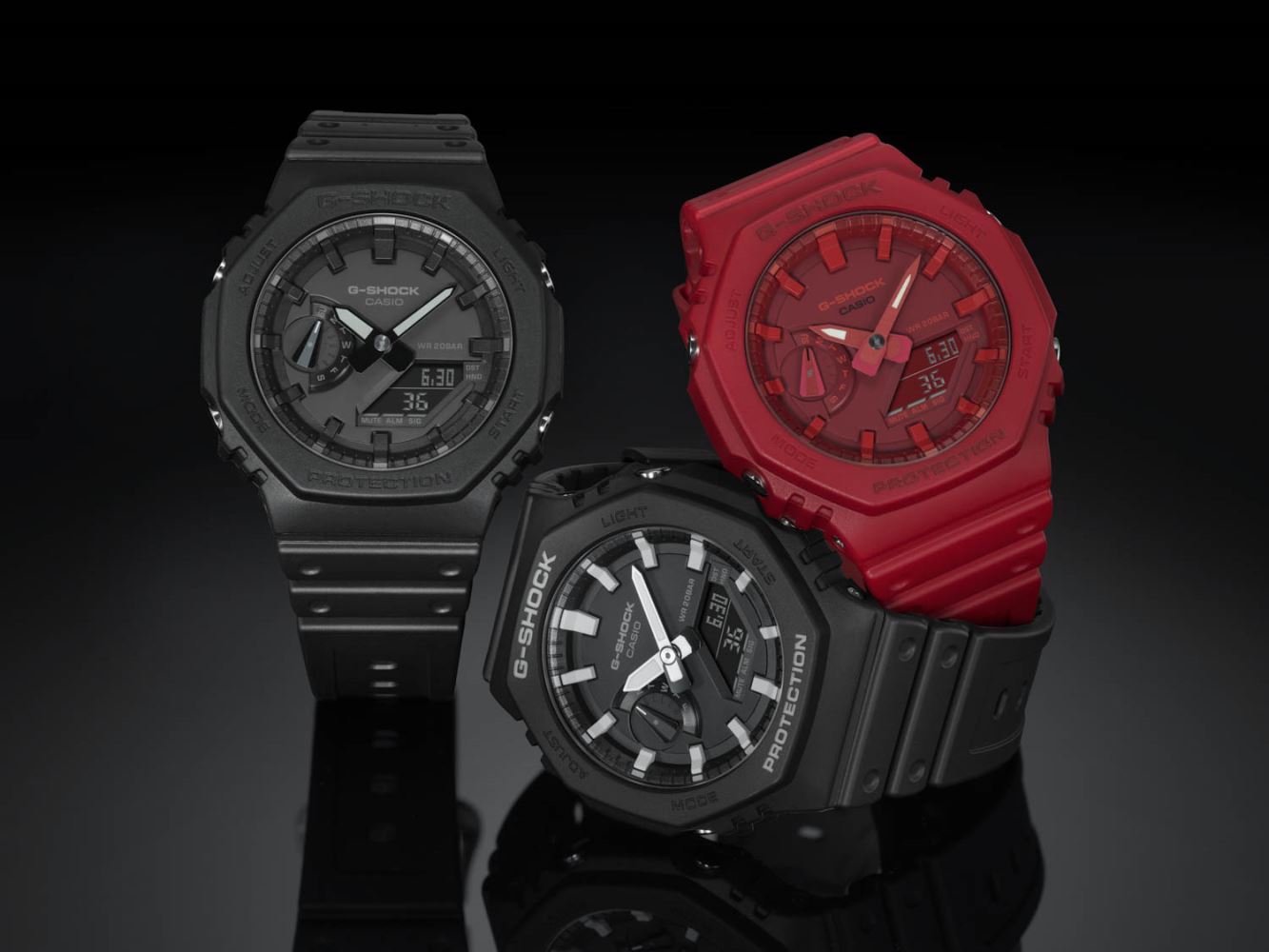 Casio G-SHOCK GA-2100-1ADR Erkek Kol Saati