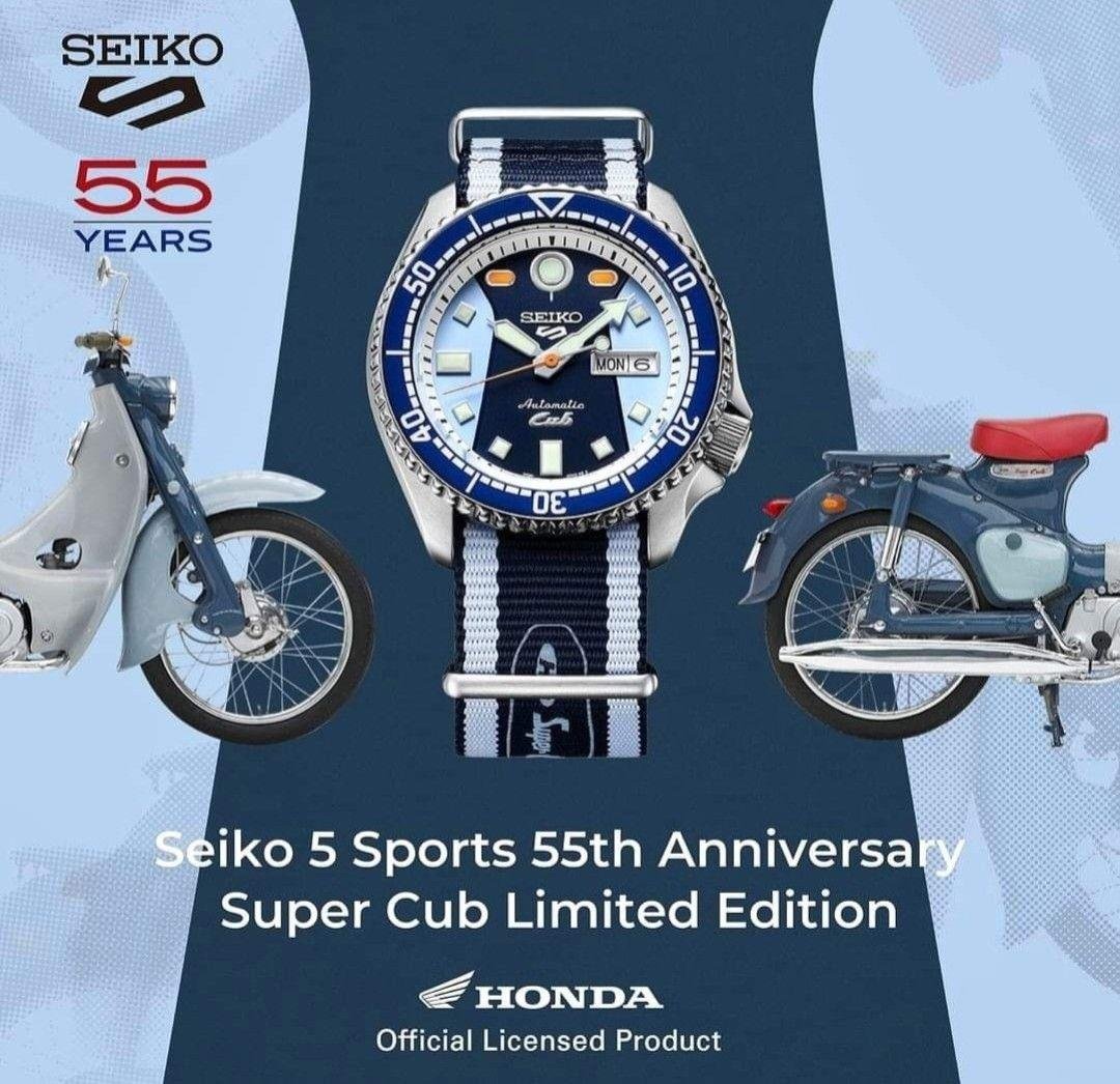 Seiko 5 Sports Automatic Honda Super Cub SRPK37K Limited Edition
