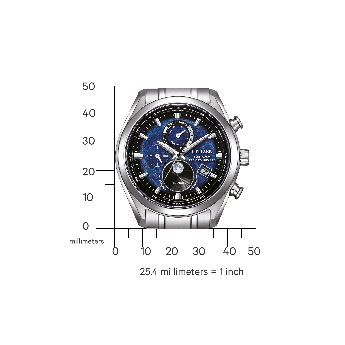 Citizen Eco-Drive Radio Controlled BY1010-81L Titanyum