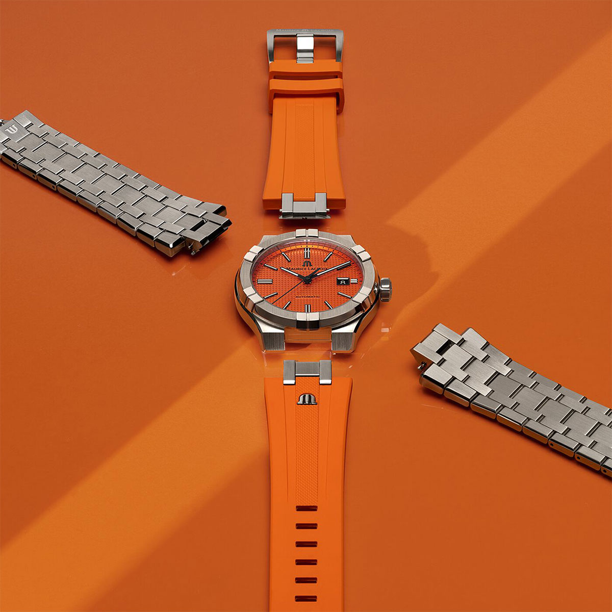 Maurice Lacroix AIKON Automatic ML-AI6008SS00F530-E Erkek Kol Saati ve Yedek Kordon