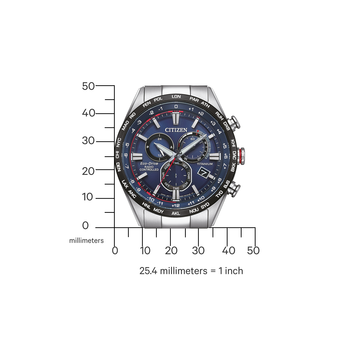 Citizen Eco-Drive Titanyum Radio Controlled CB5945-85L