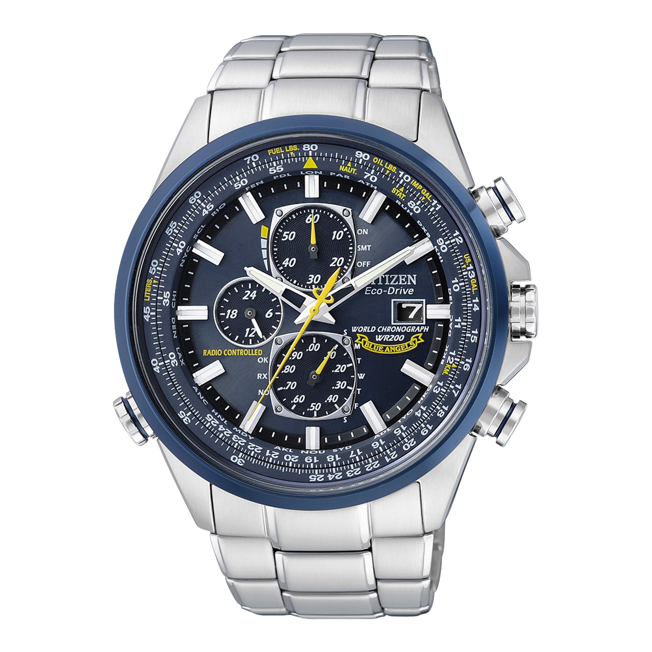 Citizen Eco-Drive Radio Controlled World Choronograh Blue Angeles AT8020-54L
