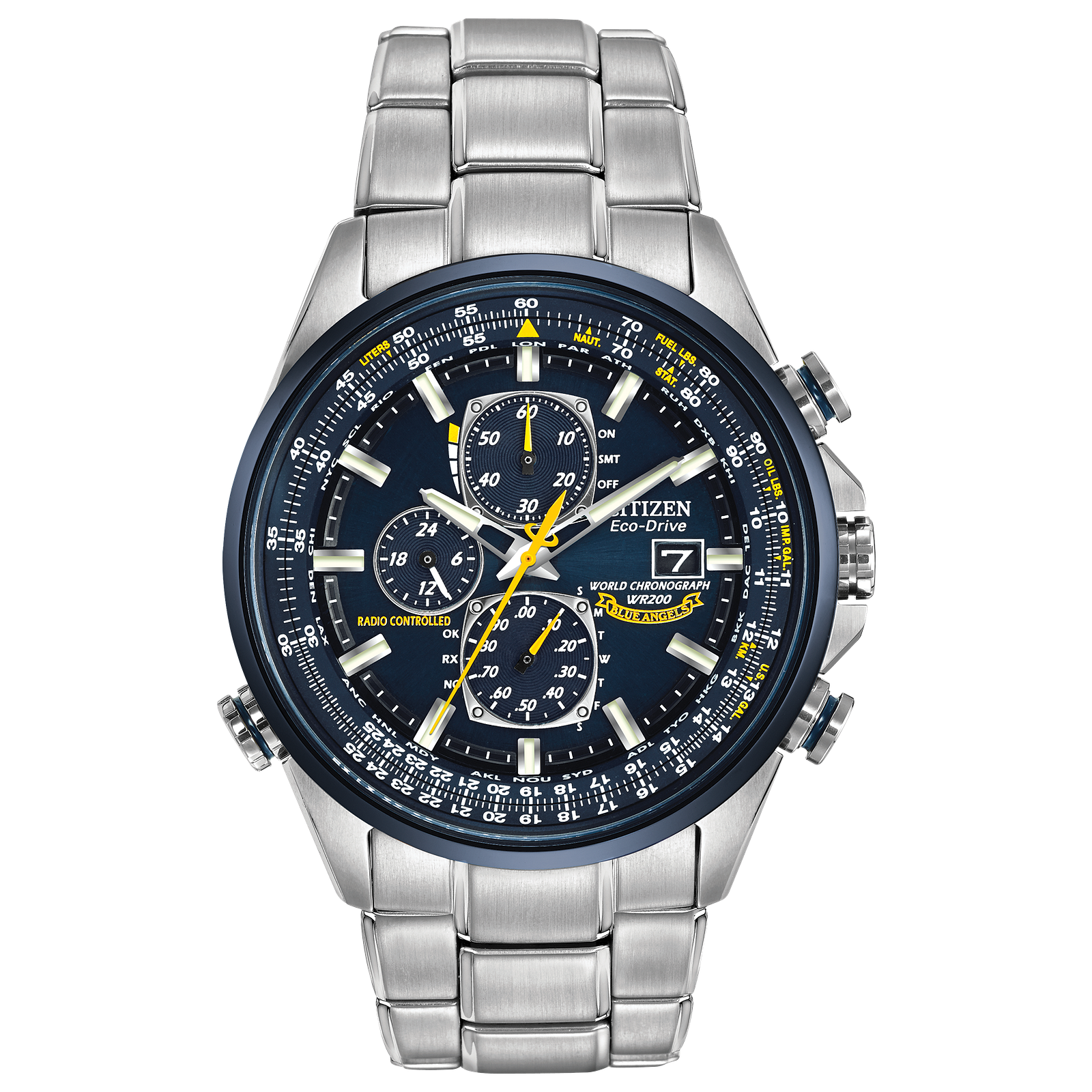 Citizen Eco-Drive Radio Controlled World Choronograh Blue Angeles AT8020-54L