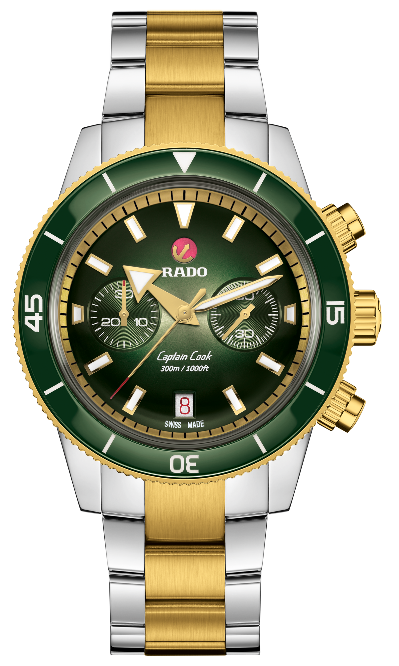 Rado Captain Cook Automatic Chronograph R32151318 Yedek Kordonlu