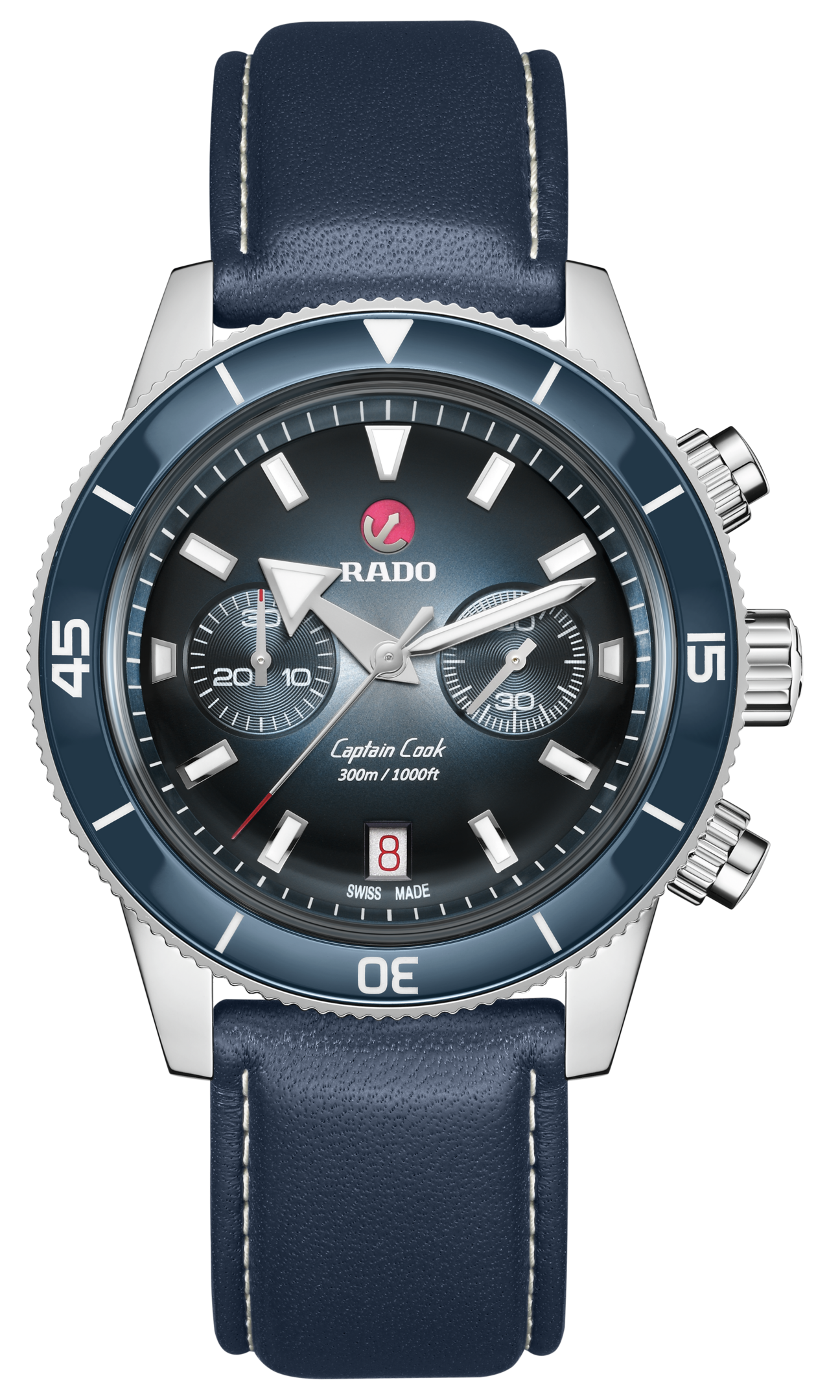 Rado Captain Cook Automatic Chronograph R32145208 Yedek Kordonlu