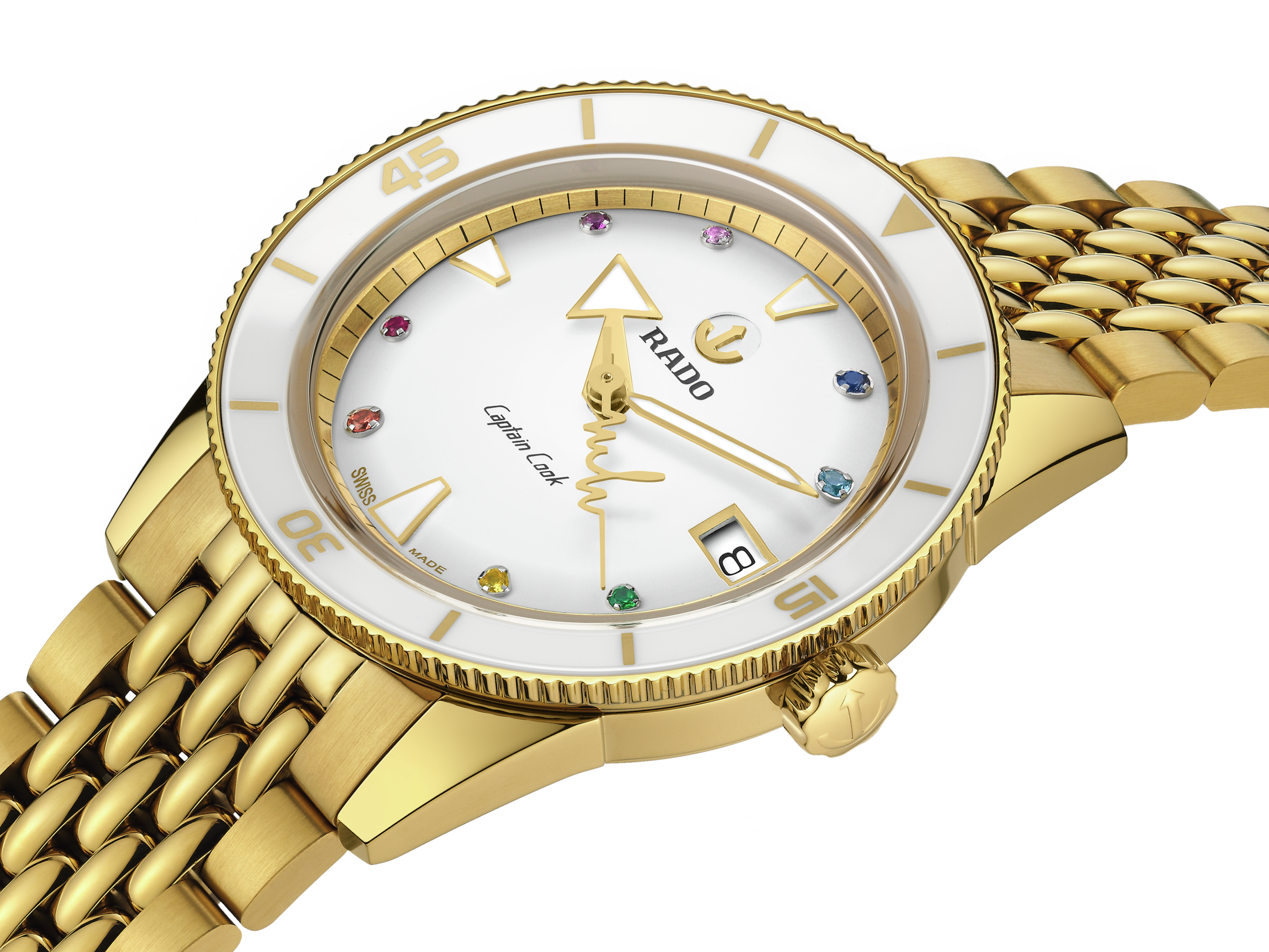 Rado Captain Cook x Marina Hoermanseder Heartbeat R32117708 Yedek Kordonlu