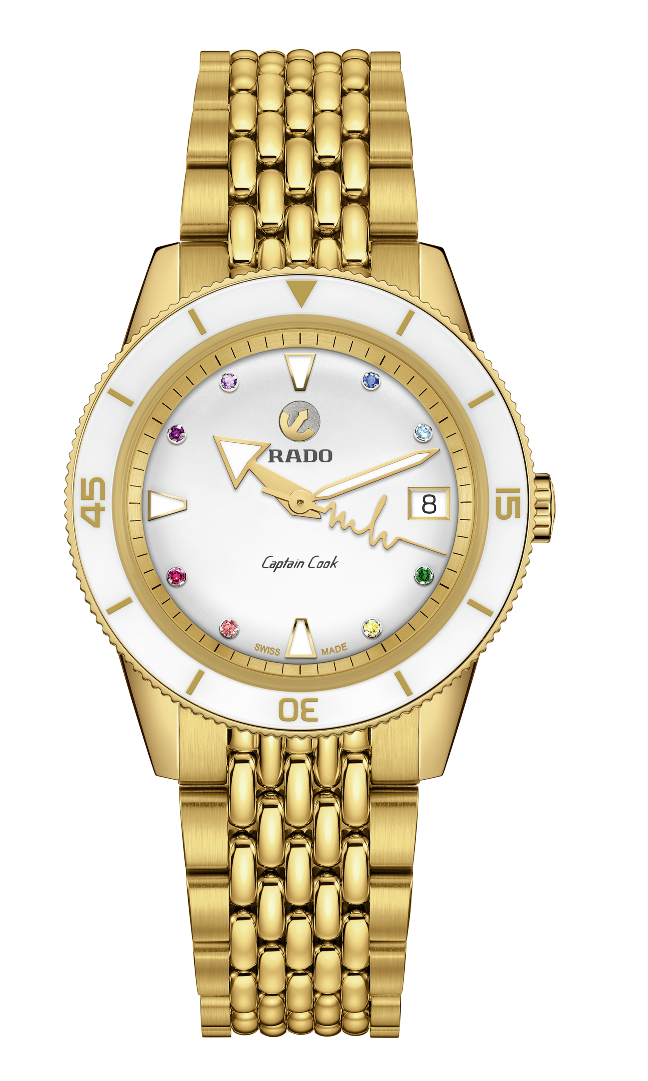 Rado Captain Cook x Marina Hoermanseder Heartbeat R32117708 Yedek Kordonlu