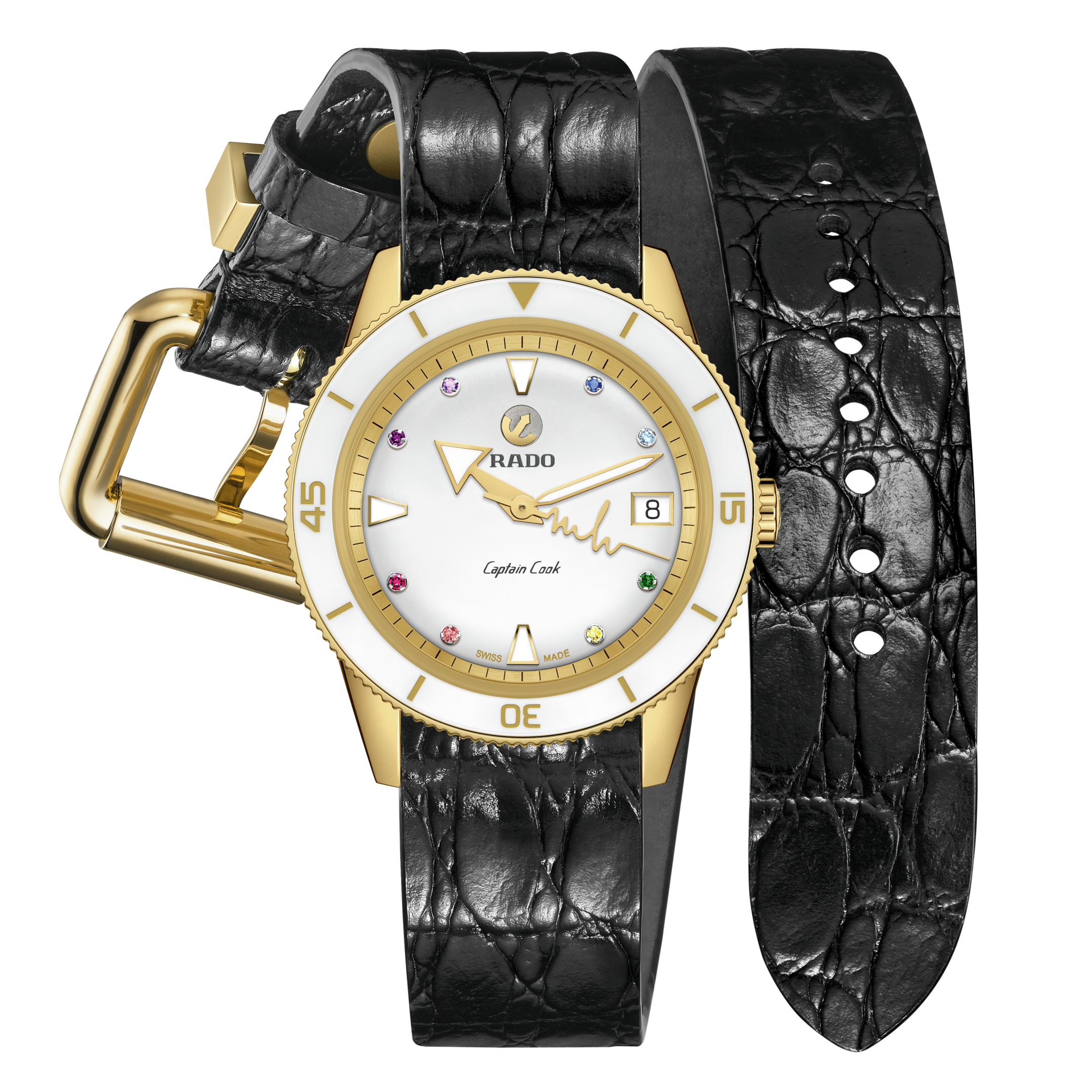 Rado Captain Cook x Marina Hoermanseder Heartbeat R32117708 Yedek Kordonlu