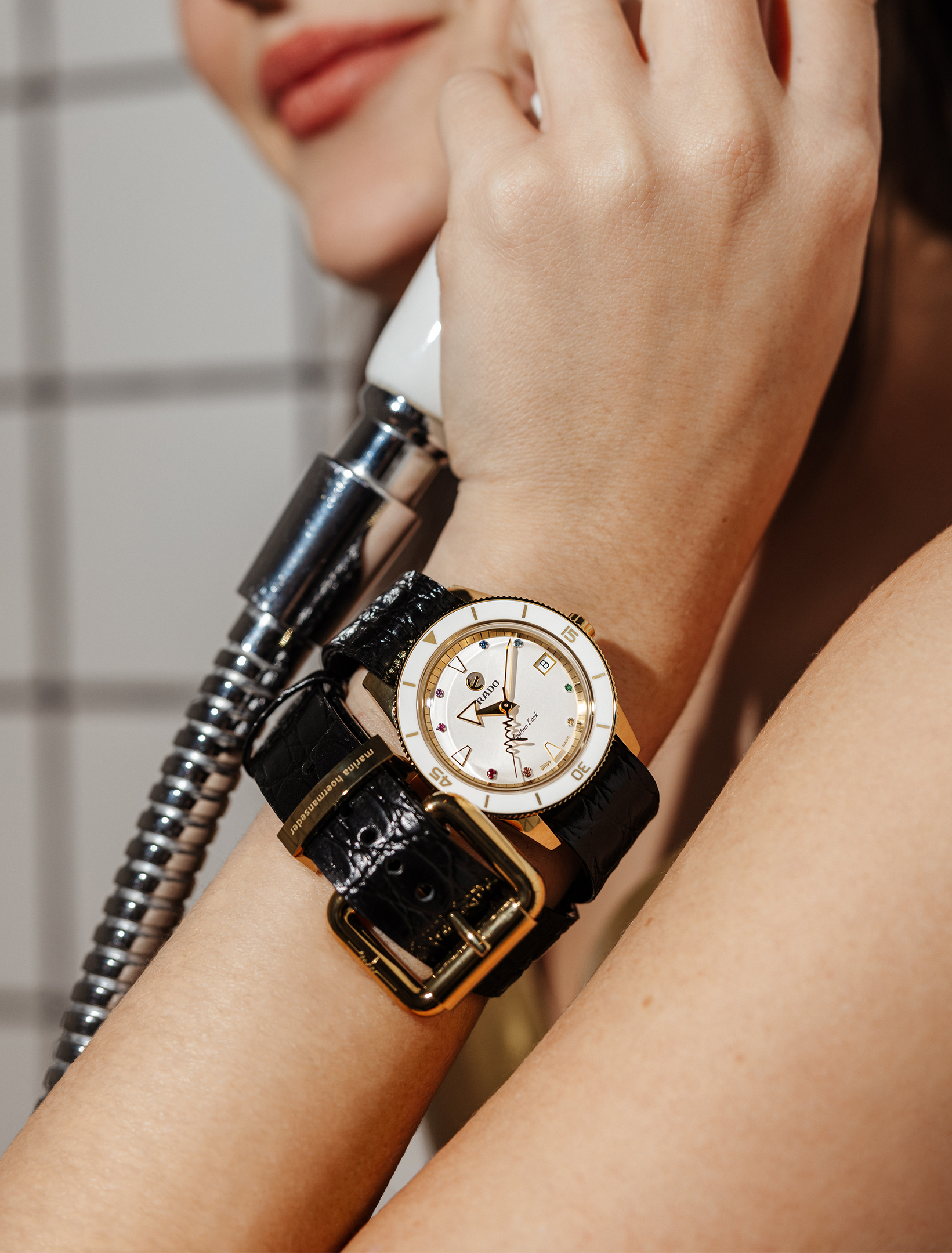 Rado Captain Cook x Marina Hoermanseder Heartbeat R32117708 Yedek Kordonlu