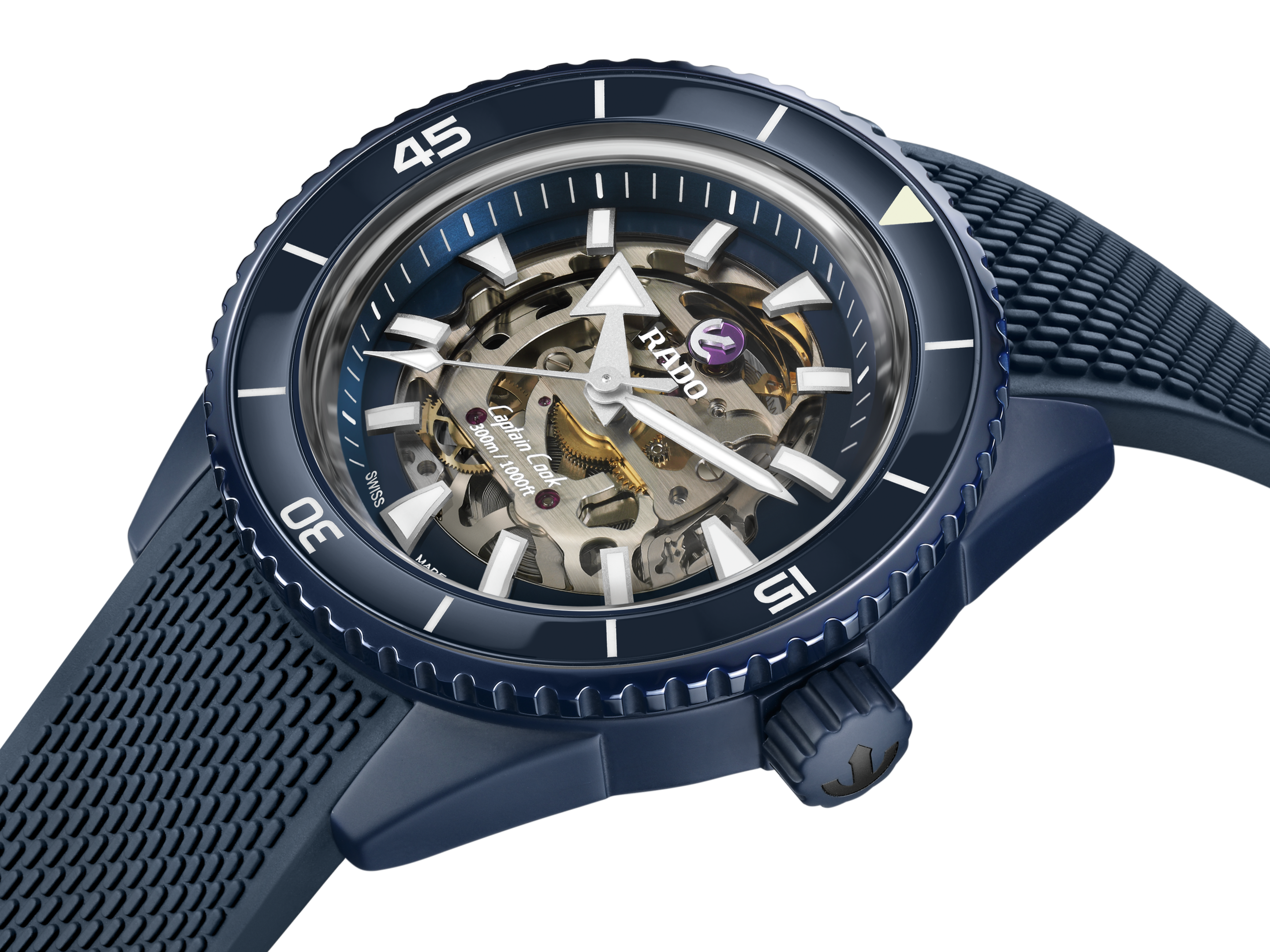 Rado Captain Cook High-Tech Ceramic Skeleton R32153209 Erkek Kol Saati
