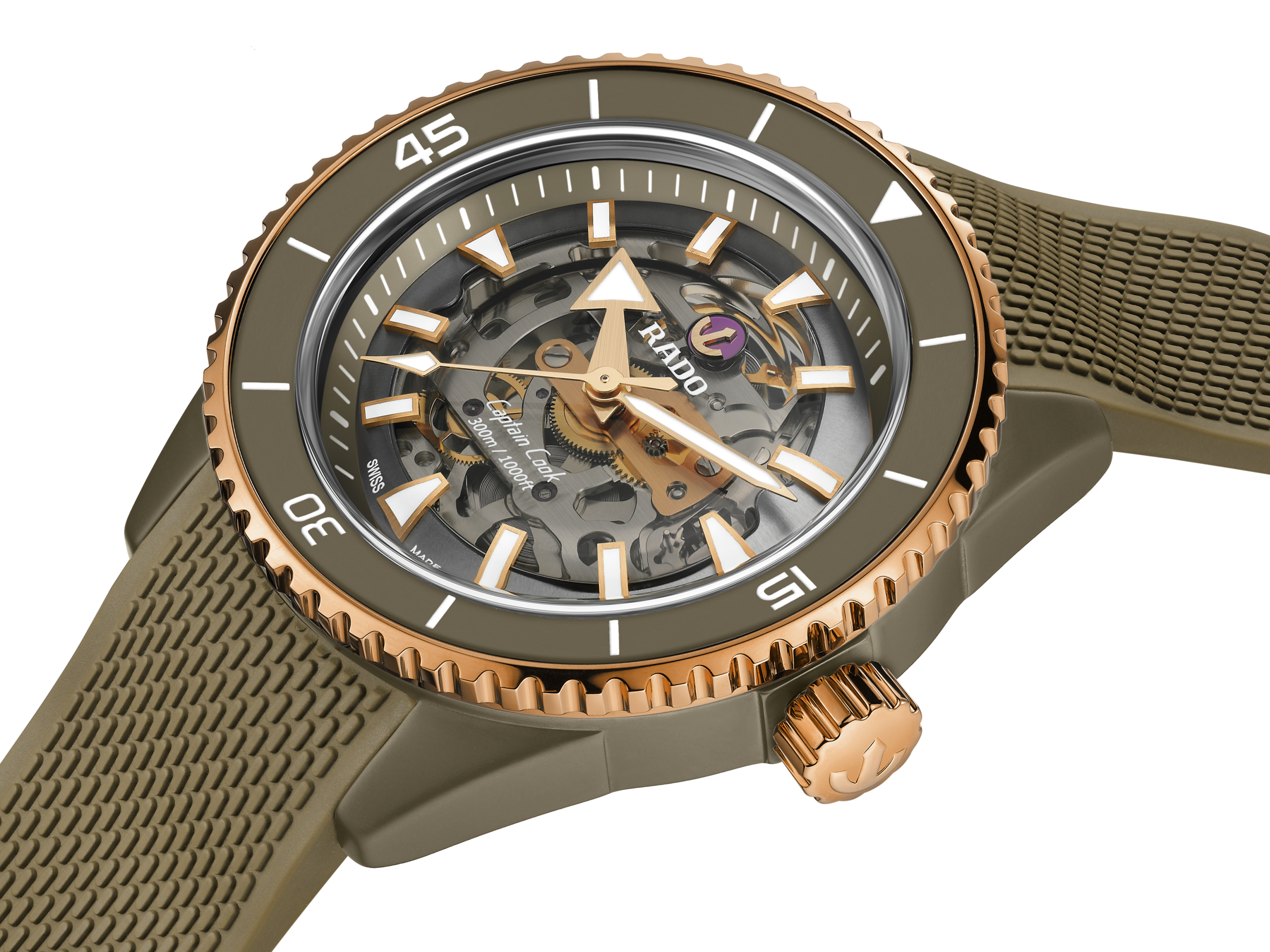Rado Captain Cook High-Tech Ceramic Skeleton R32150168 Erkek Kol Saati