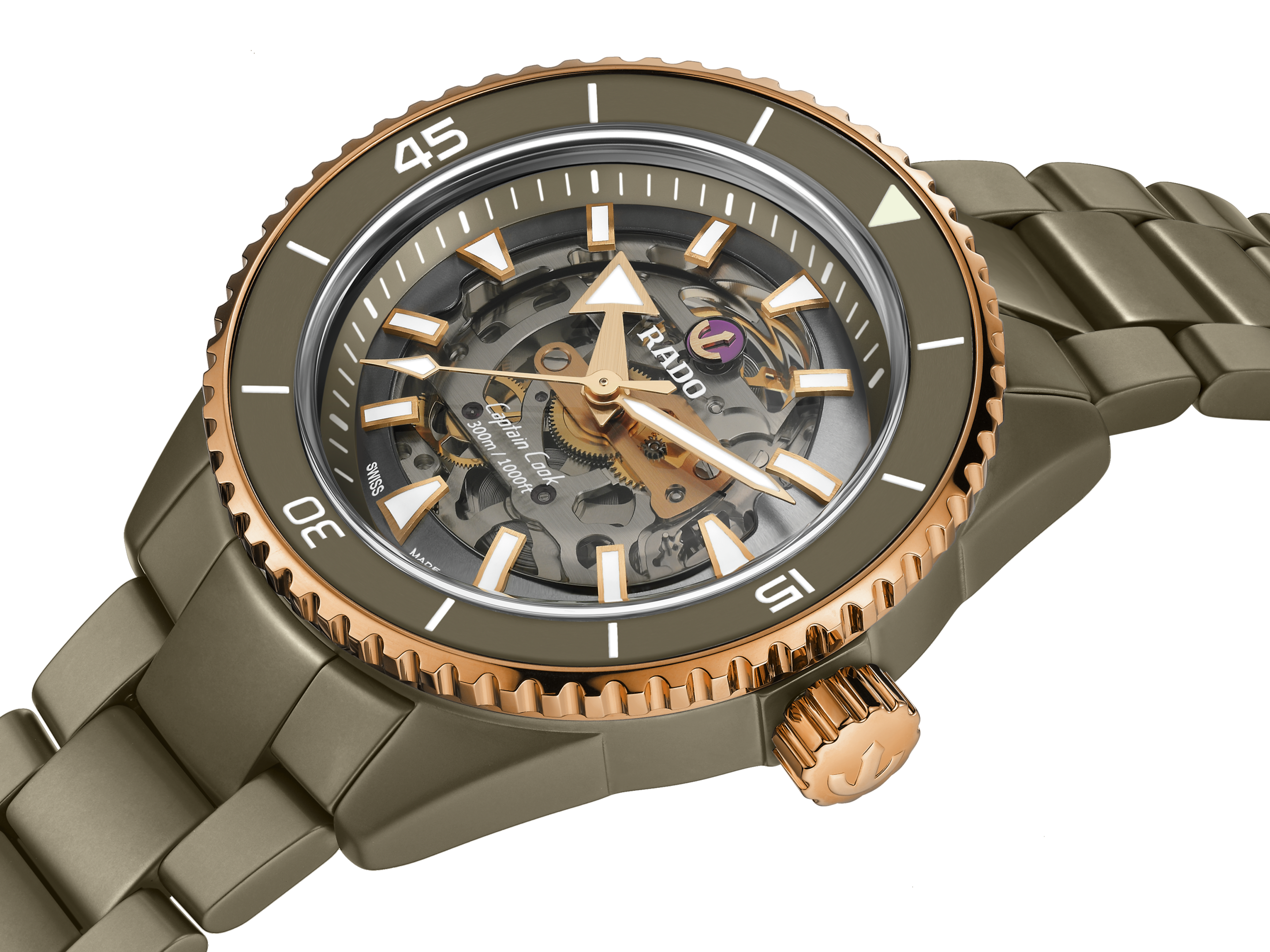 Rado Captain Cook High-Tech Ceramic Skeleton R32150162 Erkek Kol Saati