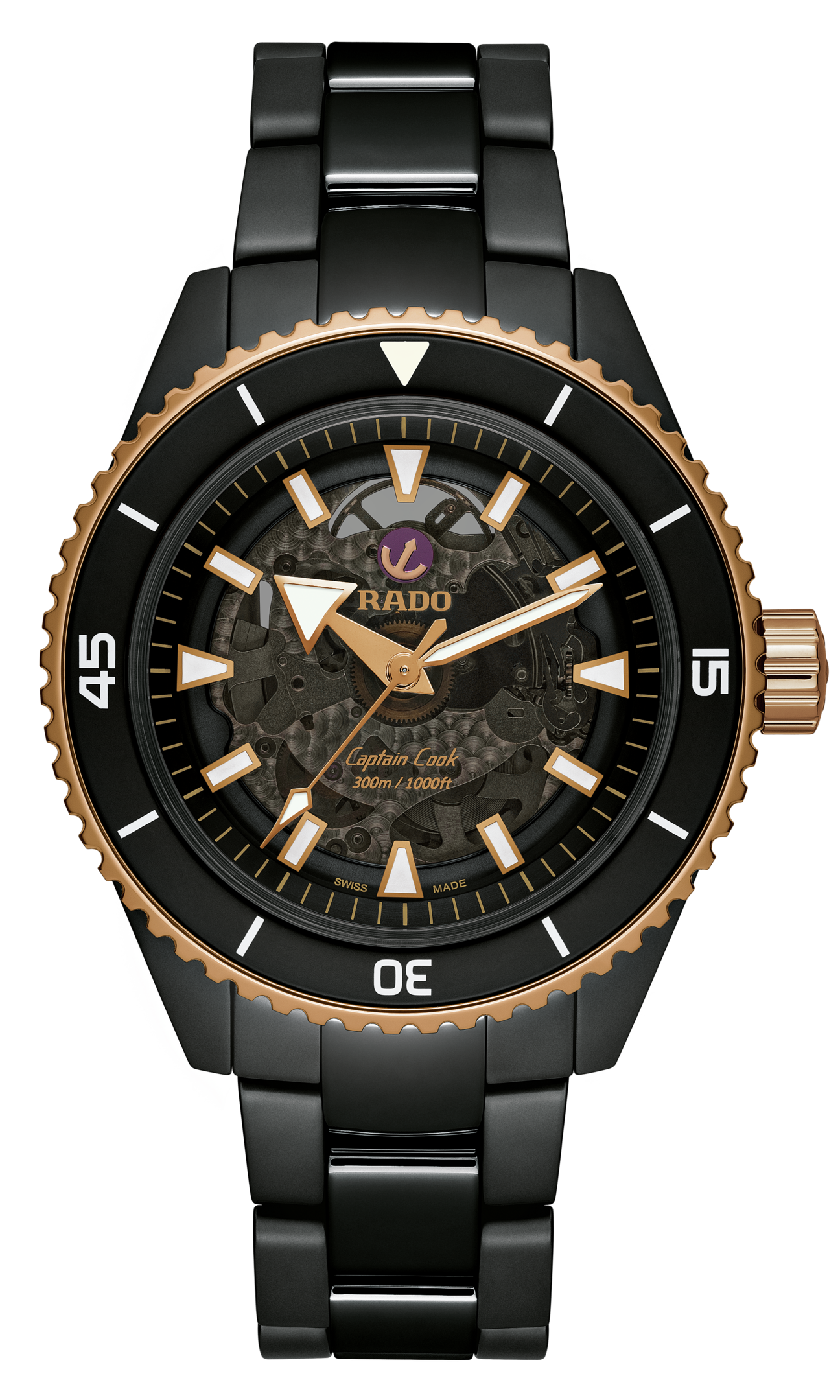 Rado Captain Cook High-Tech Ceramic Skeleton R32127162 Erkek Kol Saati
