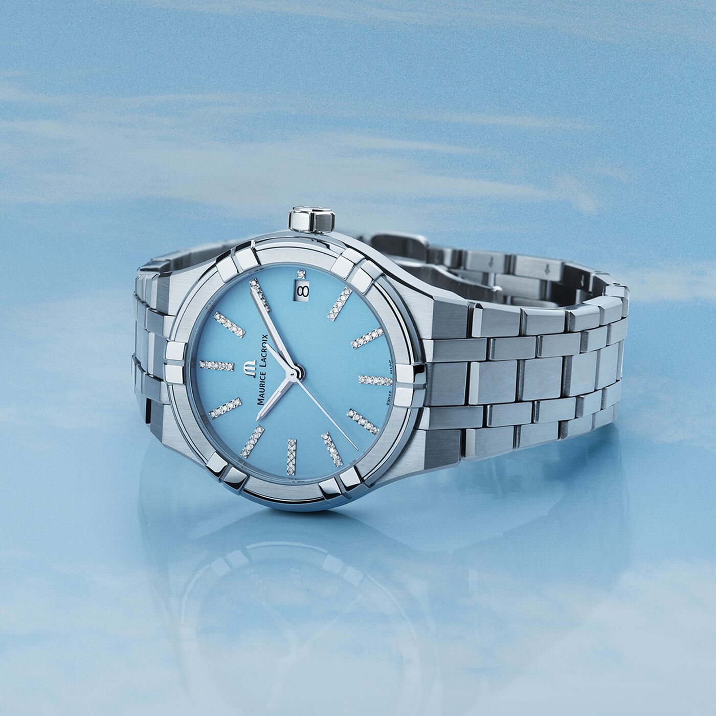 Maurice Lacroix AIKON ML-AI1106SS002450-1 Pırlantalı Kadın Kol Saati