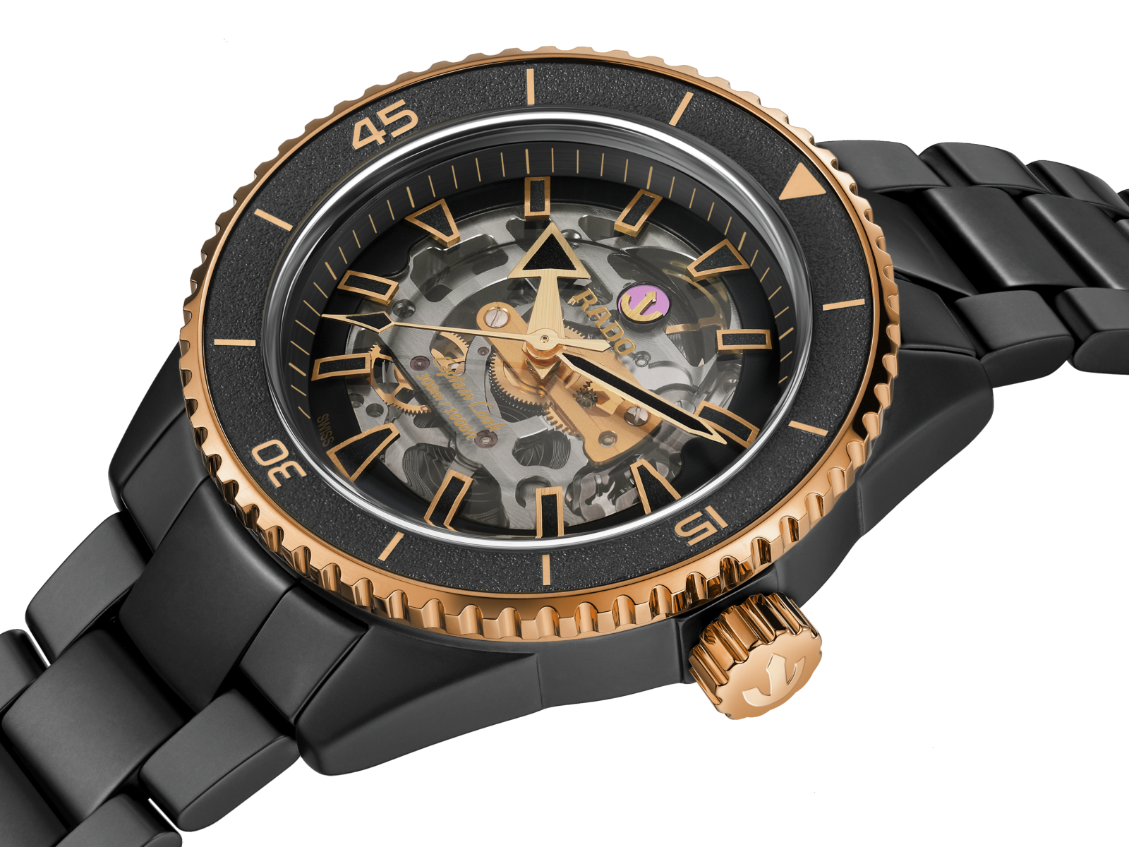 Rado Captain Cook High-Tech Ceramic Skeleton R32192152 Erkek Kol Saati