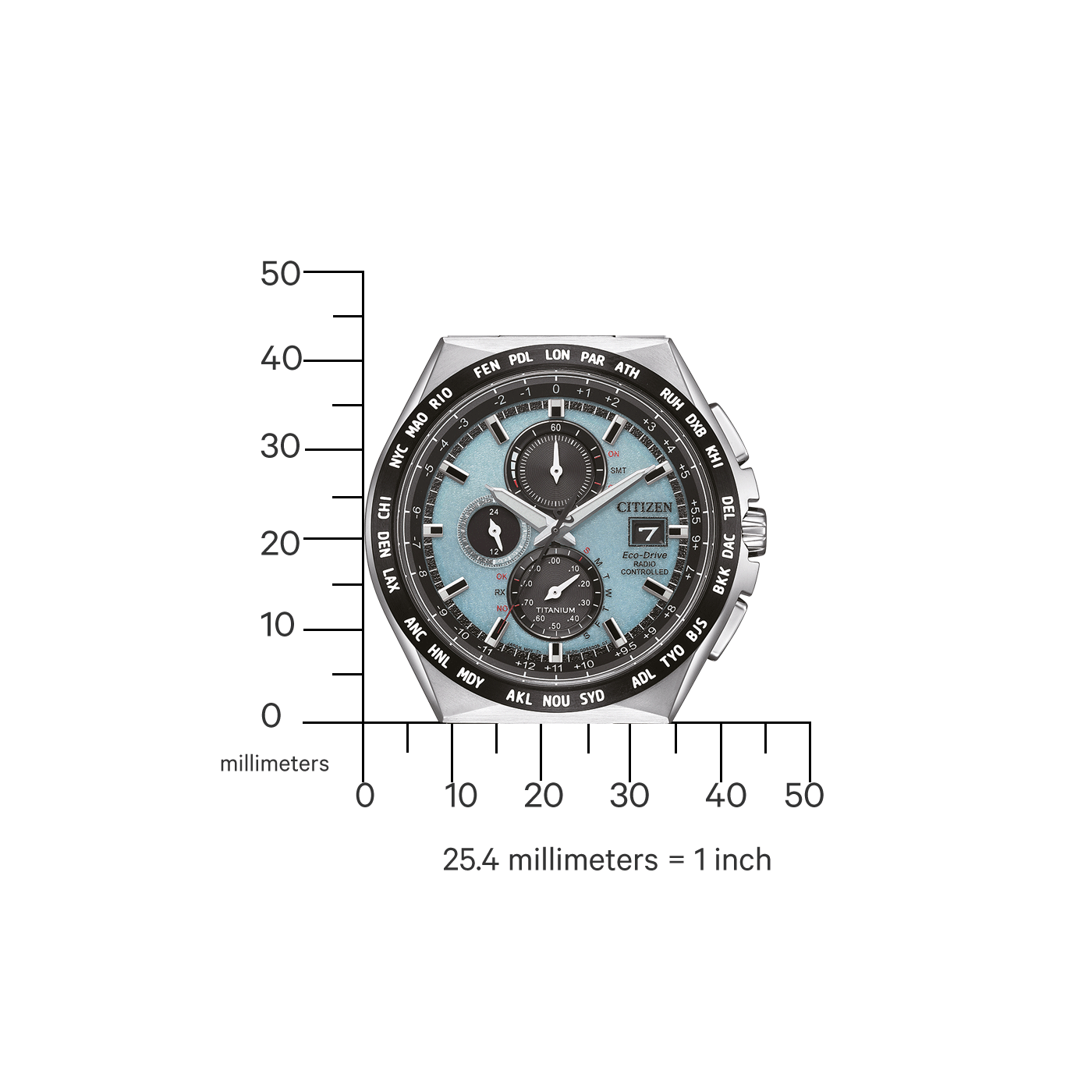 Citizen Eco-Drive Radio Controlled AT8238-84M Titanyum