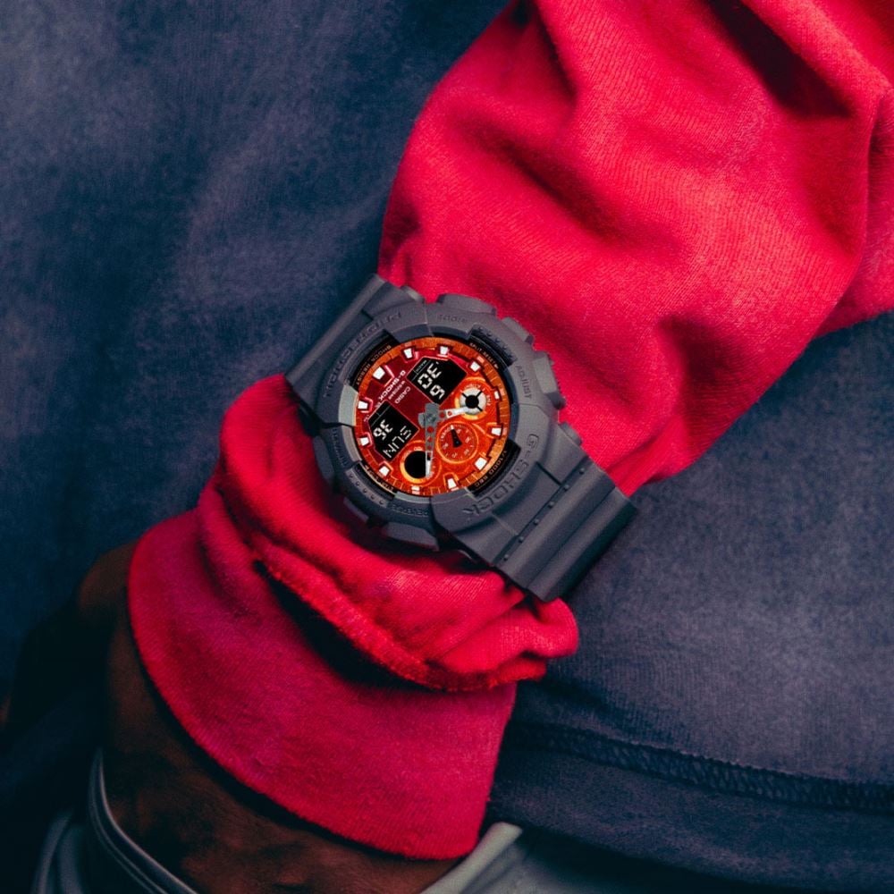 Casio G-SHOCK GA-100FL-8ADR Erkek Kol Saati