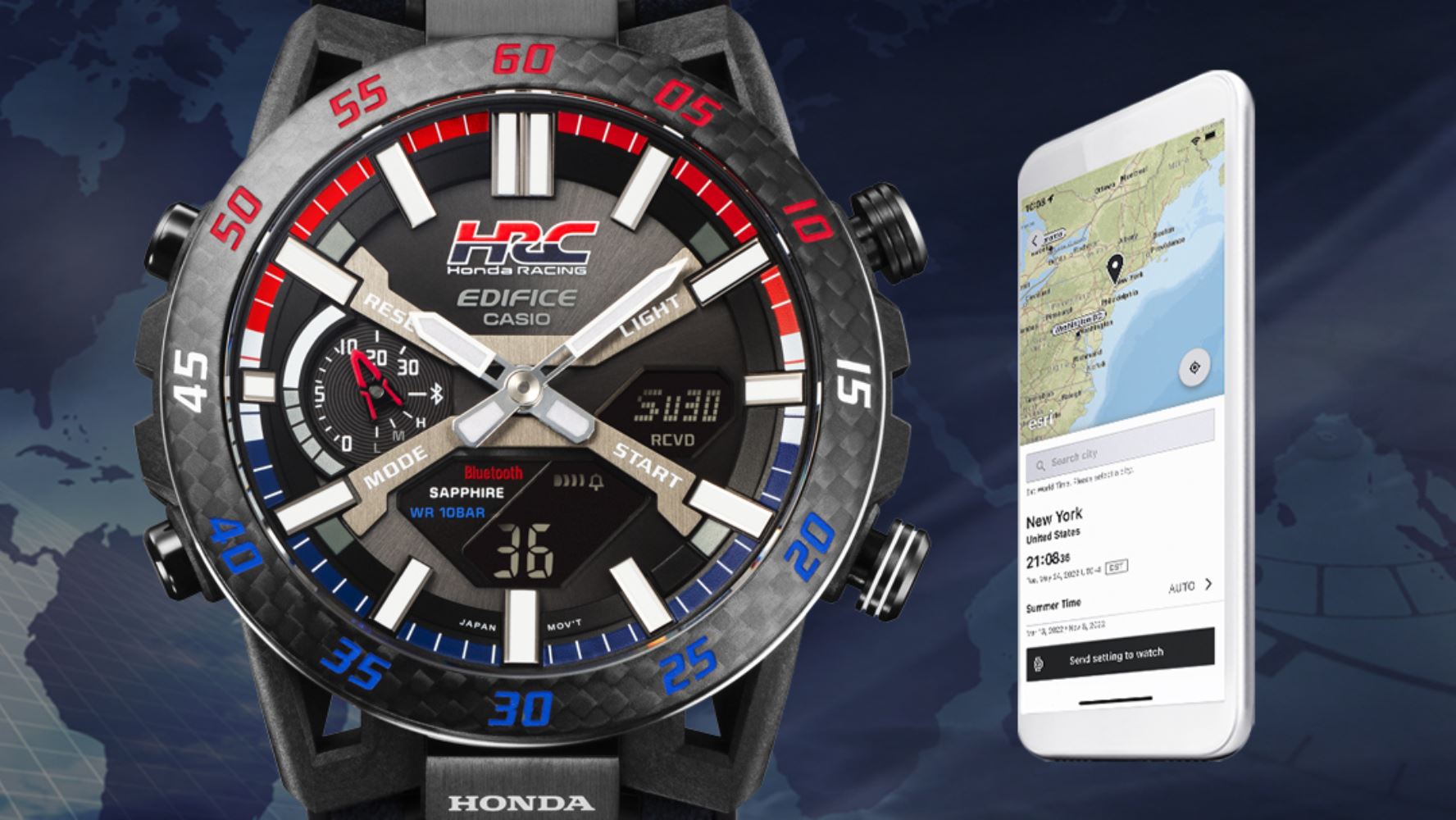Casio Edifice Honda RACING Solar ECB-2000HR-1ADR Bluetooth Kol Saati