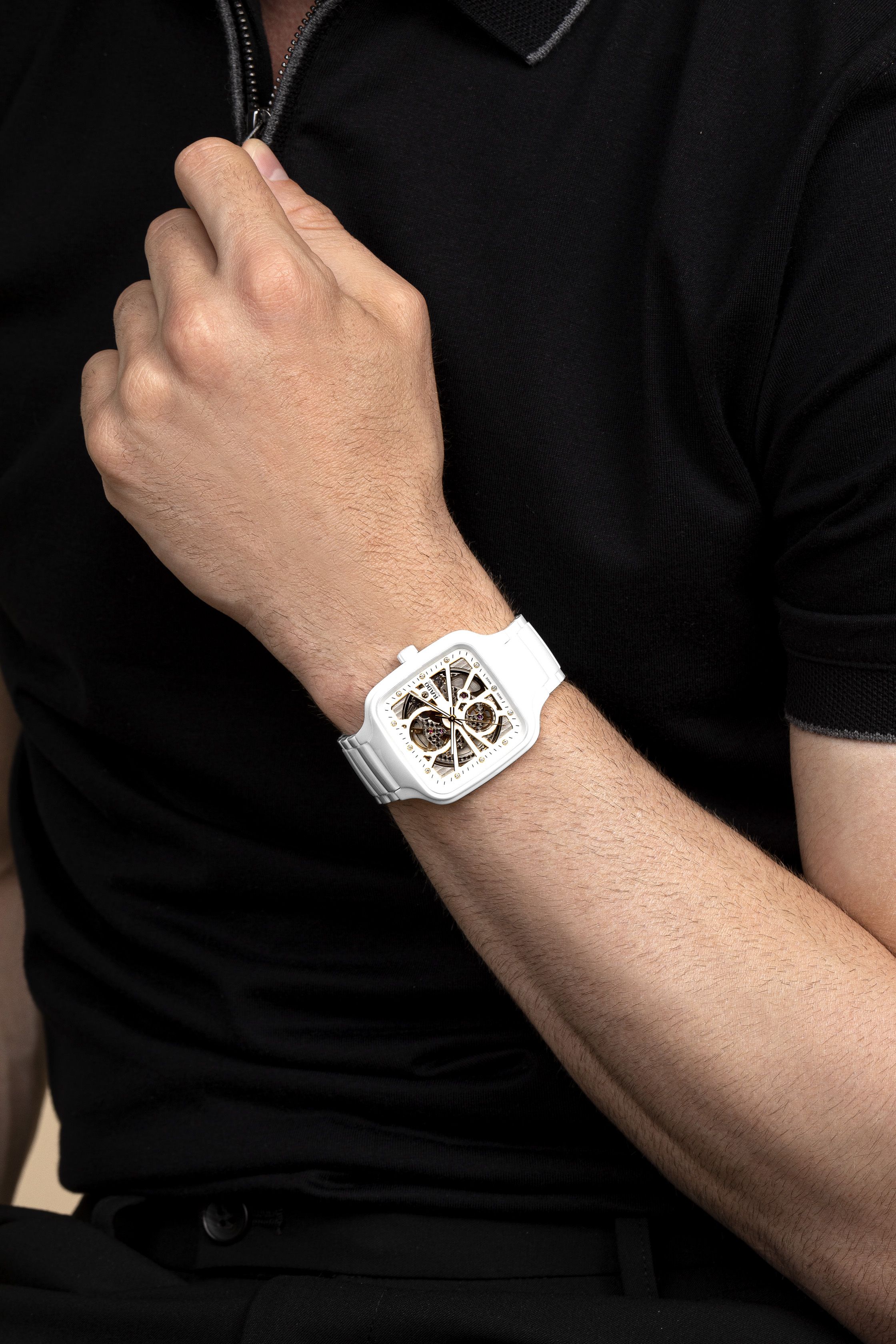 Rado True Square Automatic Open Heart R27073702 Kol Saati