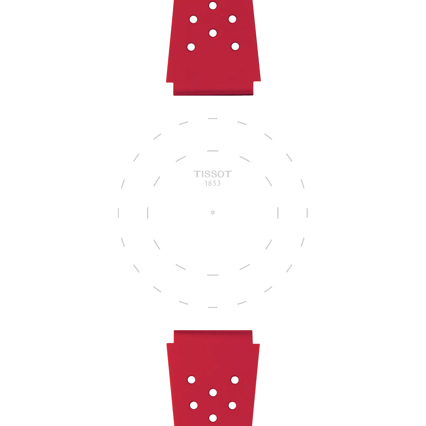 Tissot Sideral T852048860 (T145407) Kırmızı Kauçuk Kordon