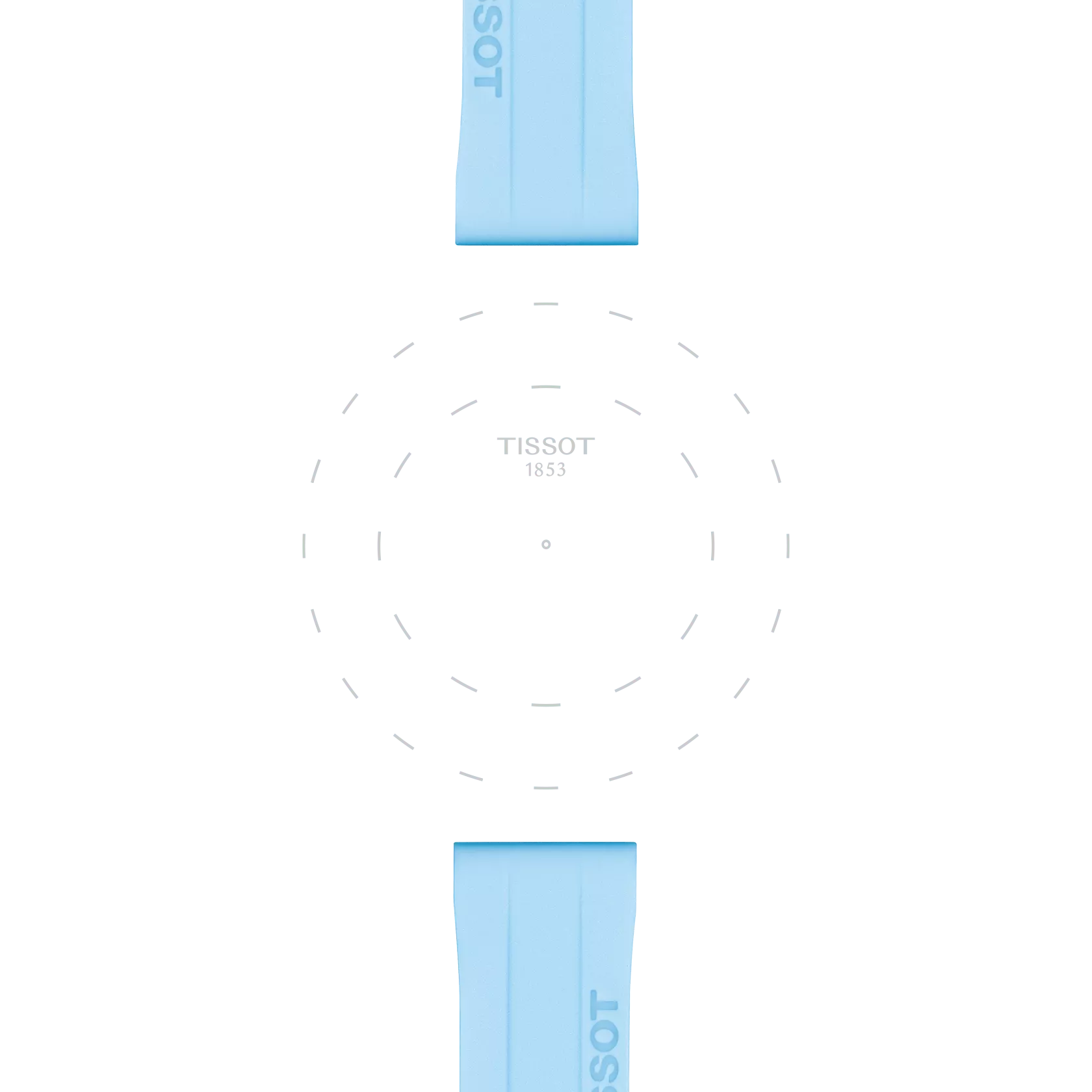 Tissot T852047450 Mavi Kauçuk Kordon 18 mm