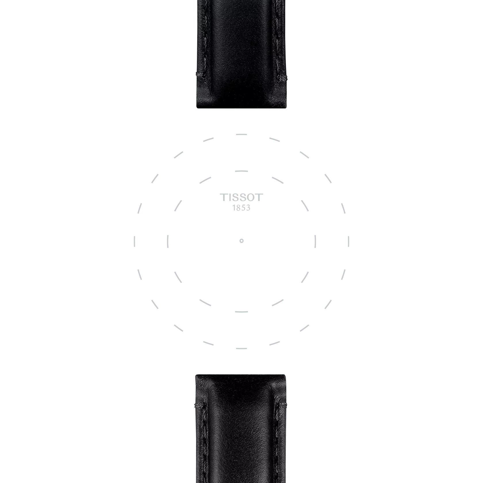 Tissot T852046834 Siyah Deri Kordon 20 mm