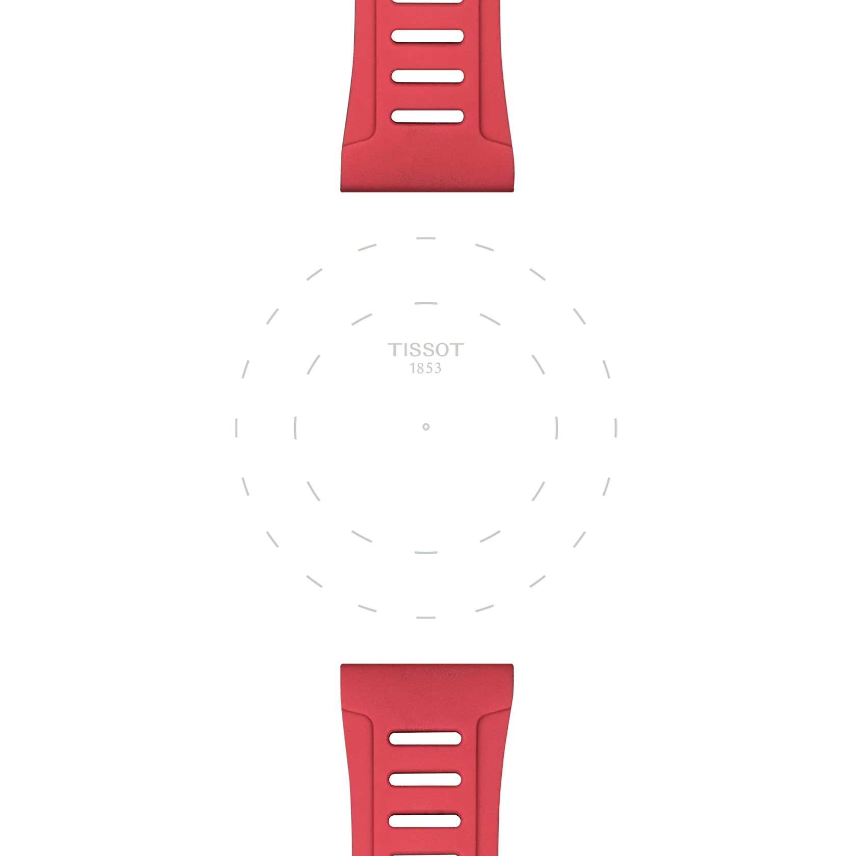 Tissot T852049247 Kırmızı Silikon Kordon 21 mm