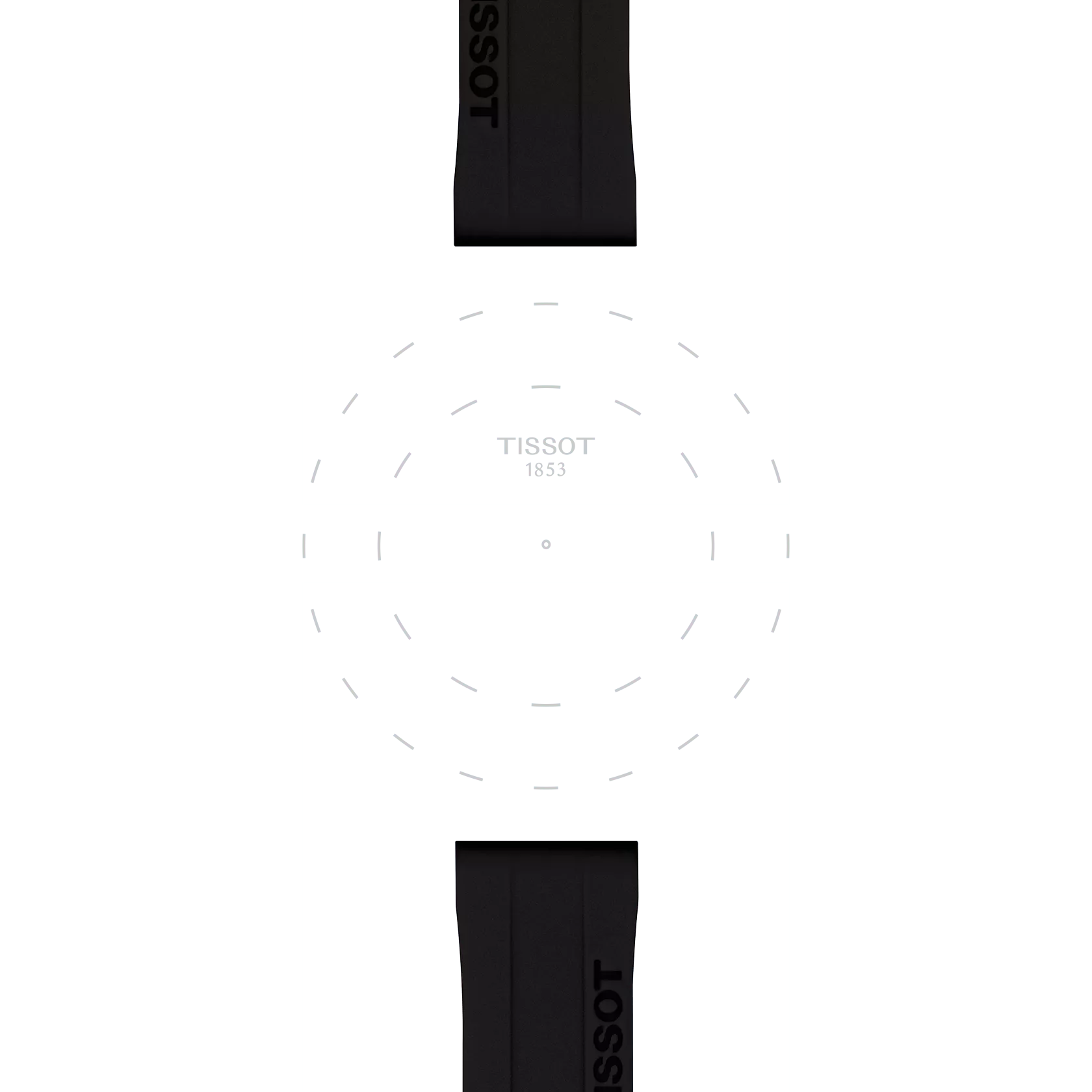 Tissot T852047455 Siyah Kauçuk Kordon 18 mm