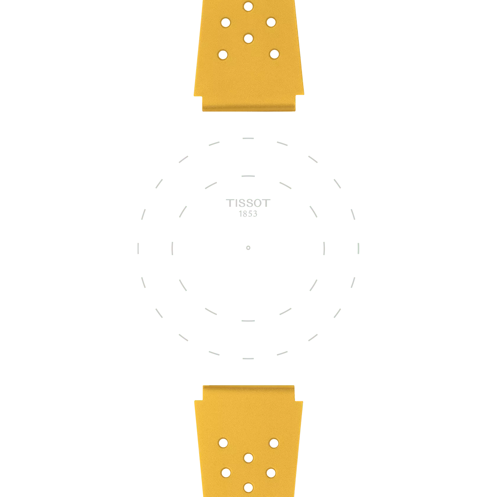 Tissot Sideral T852048859 (T145407) Sarı Kauçuk Kordon