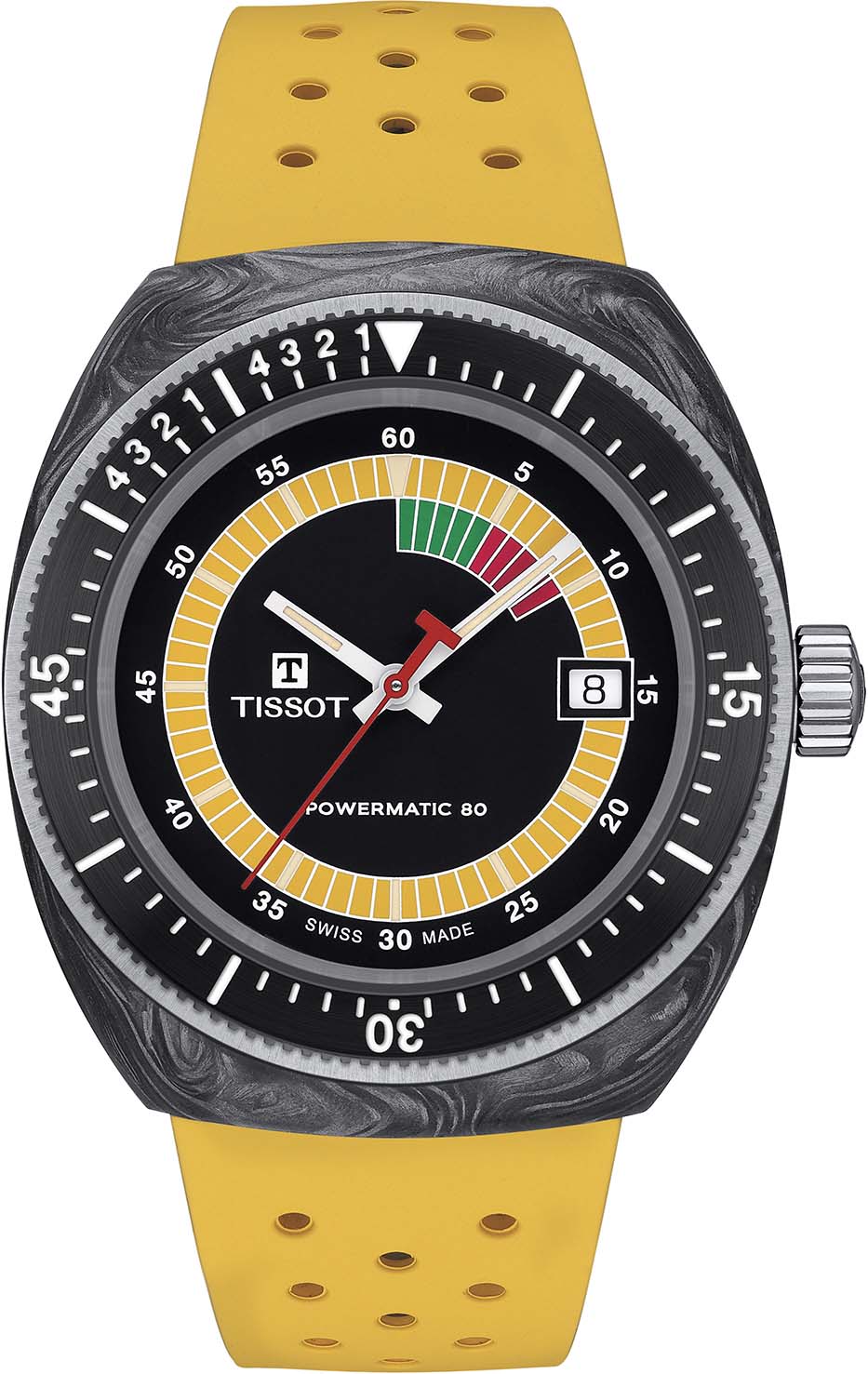 Tissot Sideral T852048859 (T145407) Sarı Kauçuk Kordon