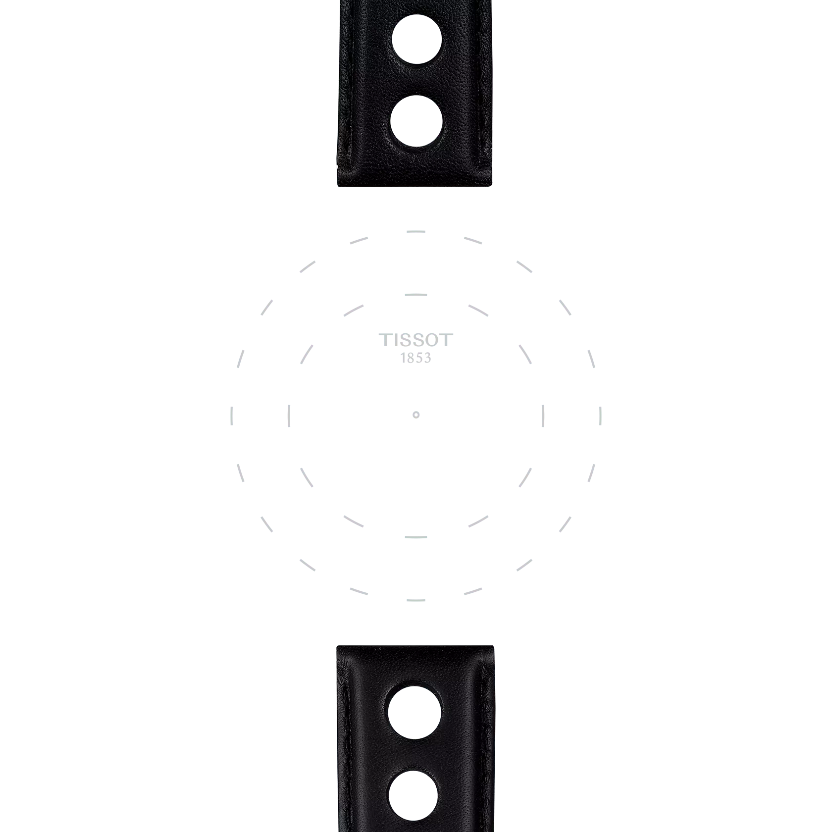 Tissot T852037163 Siyah Klipsli Deri Kordon 20 mm