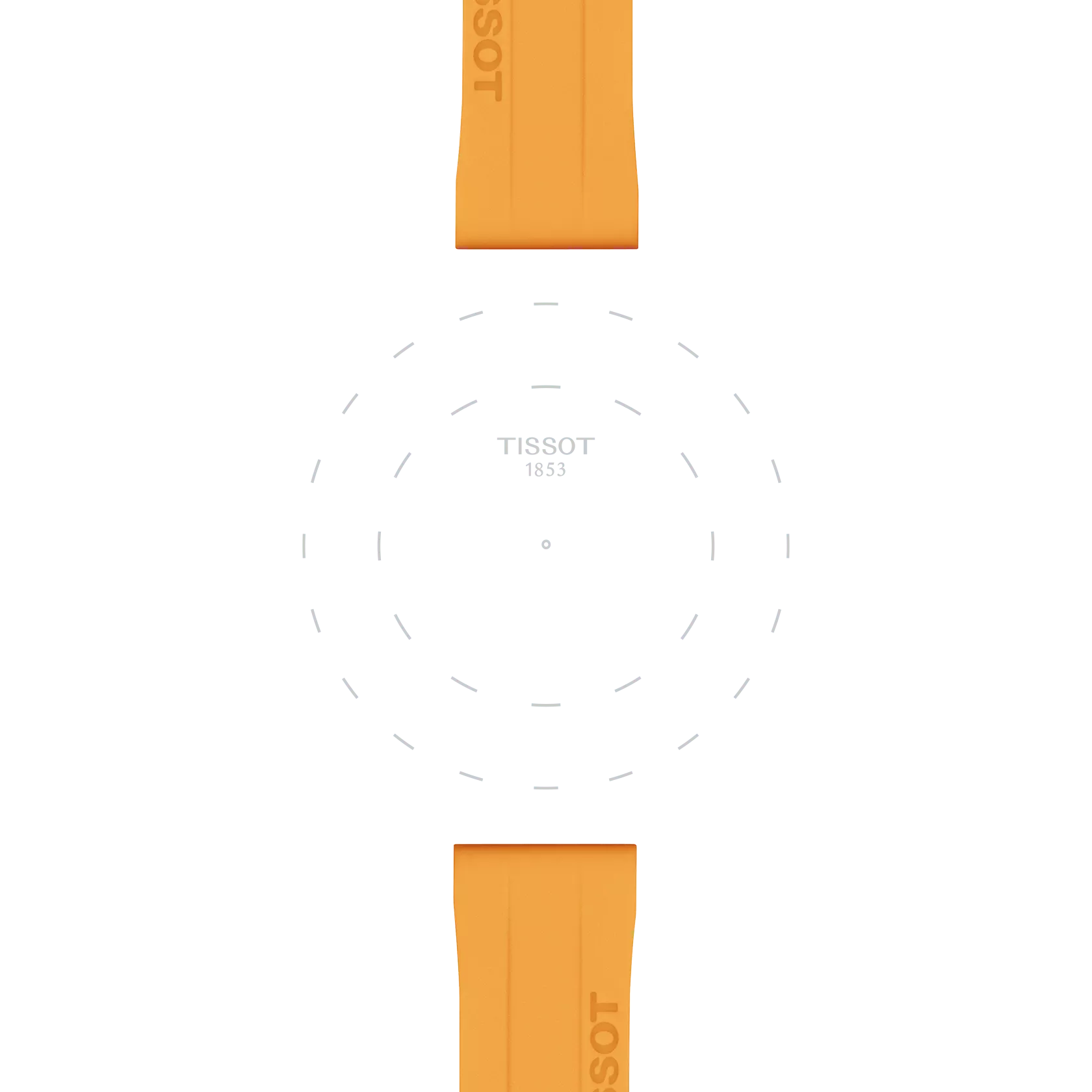 Tissot T852047452 Turuncu Kauçuk Kordon 18 mm