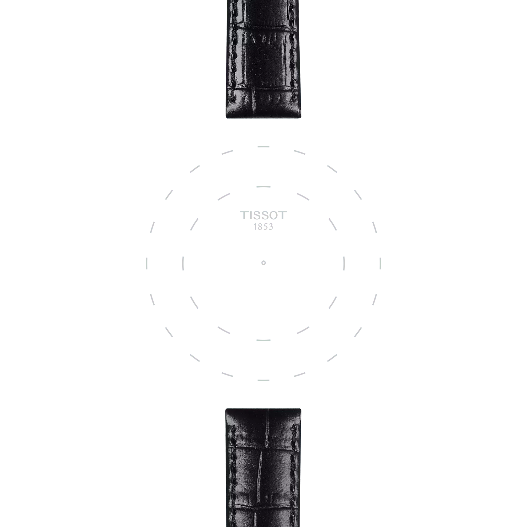 Tissot T852043622 Siyah Deri Kordon 15 mm