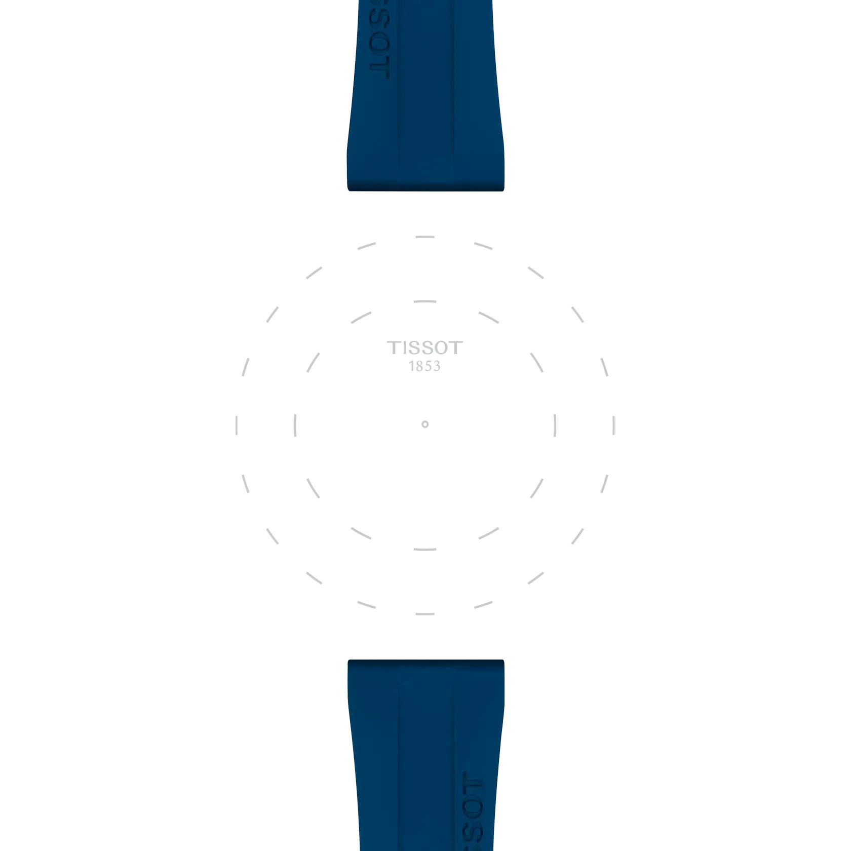Tissot T852044837 Mavi Kauçuk Kordon 20 mm