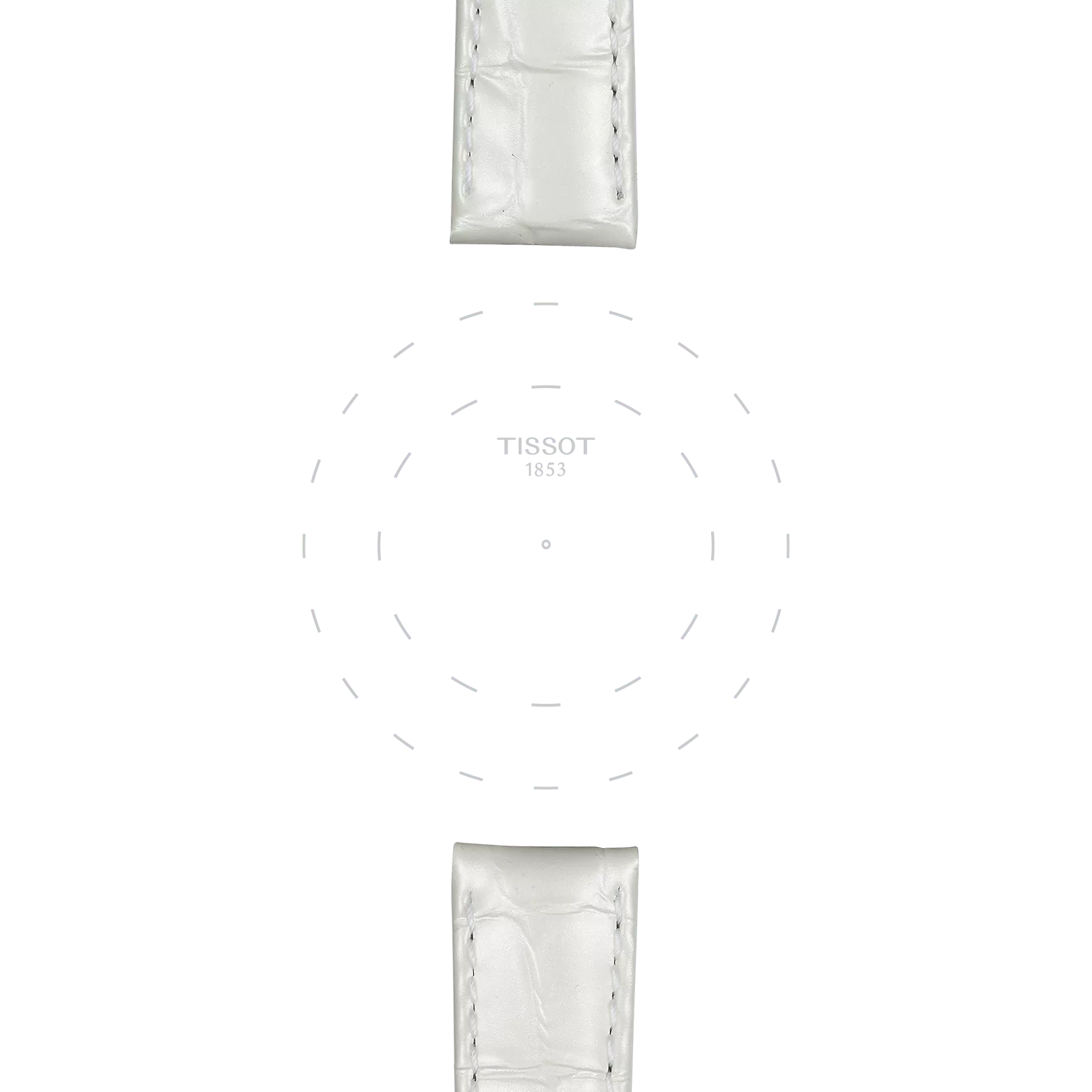 Tissot T852036795 Beyaz Klipsli Deri Kordon 16 mm