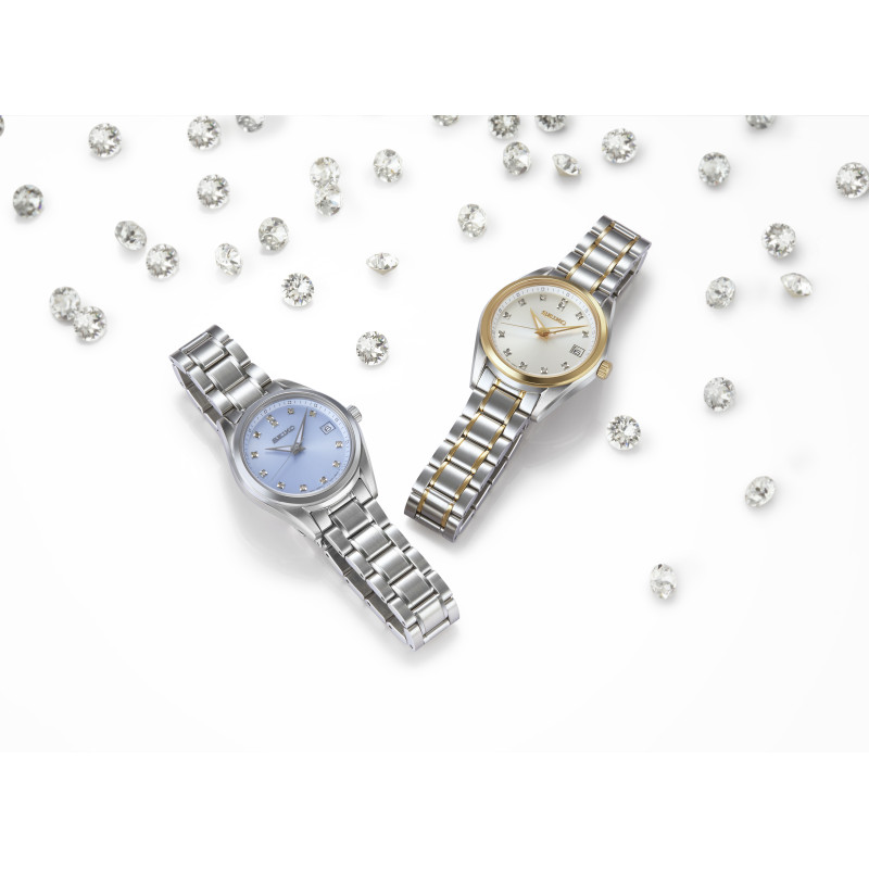 Seiko SUR581P1 Pırlantalı Kadın Kol Saati