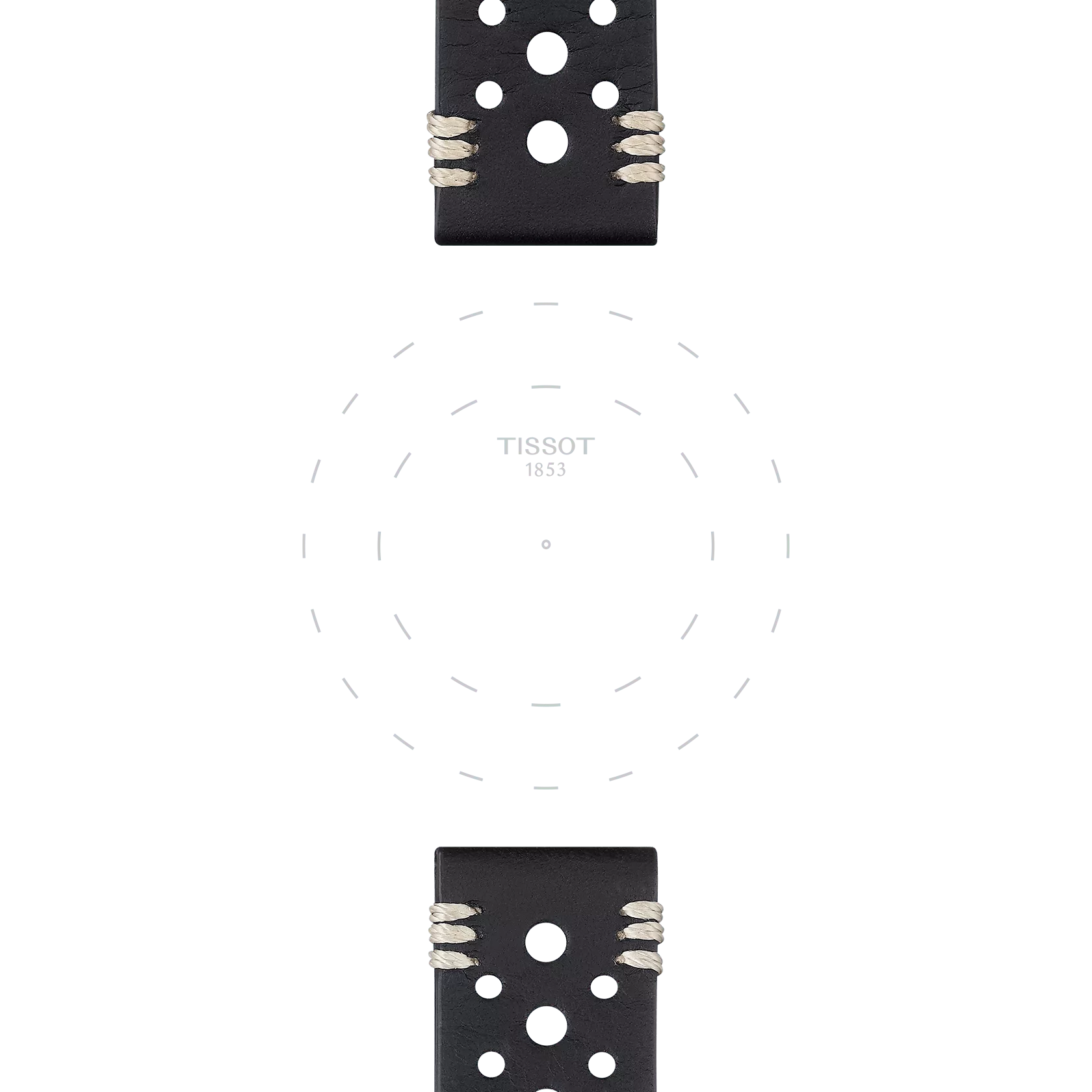 Tissot T852046810 Siyah Deri Kordon 22 mm