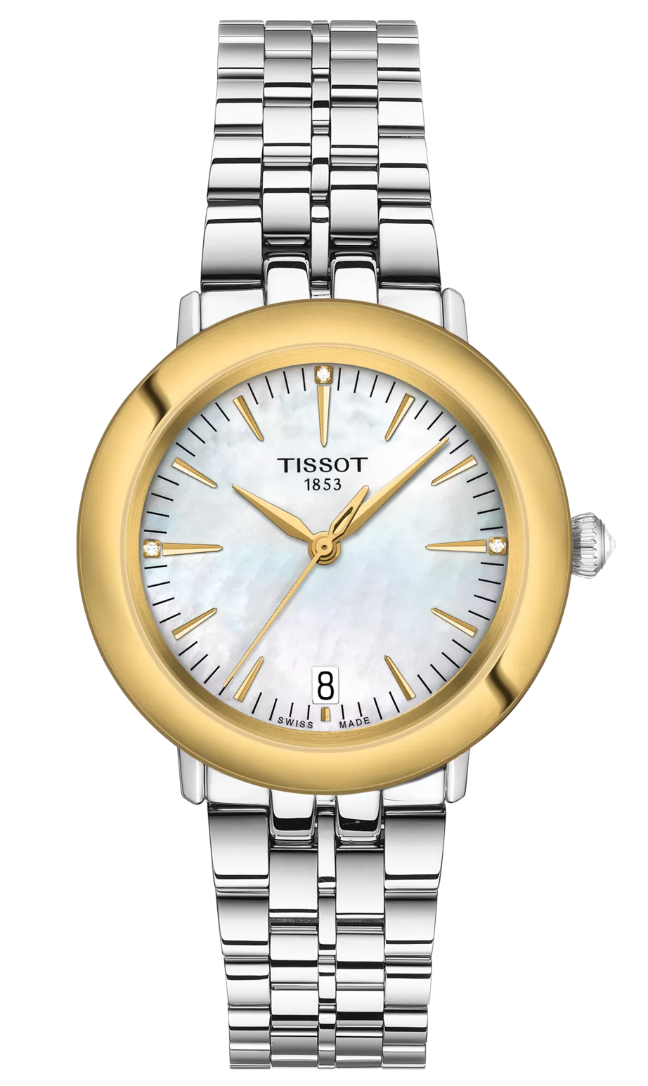 Tissot Glendora 18K Gold Bezel T929.210.41.116.01 Kadın Kol Saati