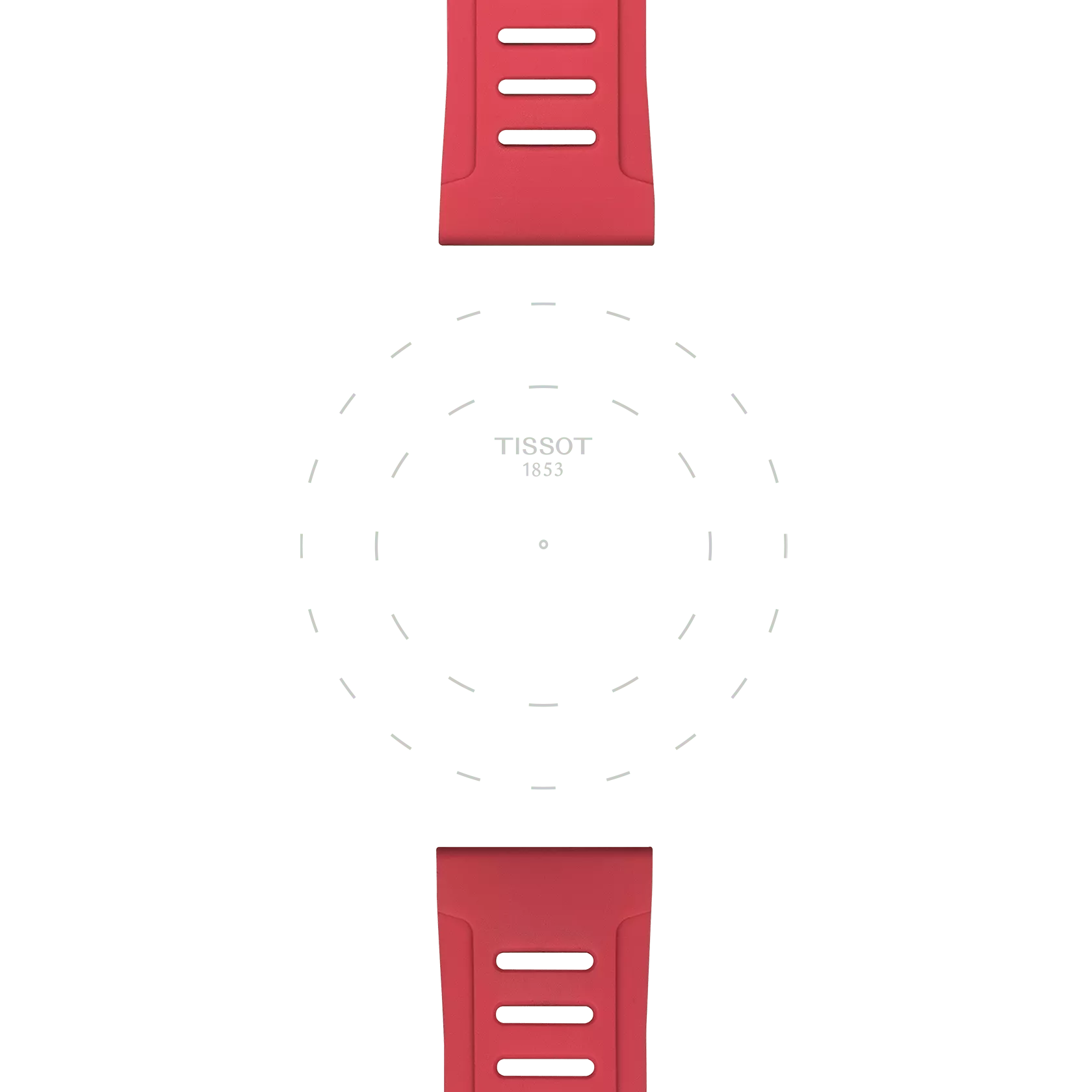 Tissot T852049243 Kırmızı Silikon Kordon 21 mm