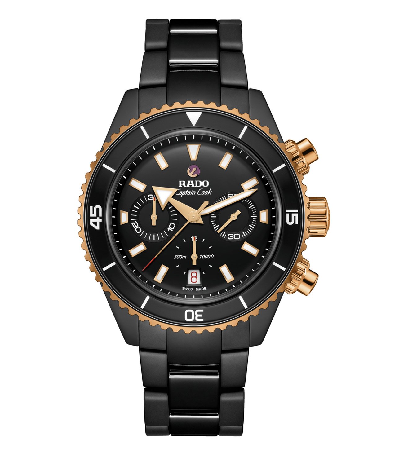 Rado Captain Cook High-Tech Ceramic Automatic Chronograph R32190153 Erkek Kol Saati